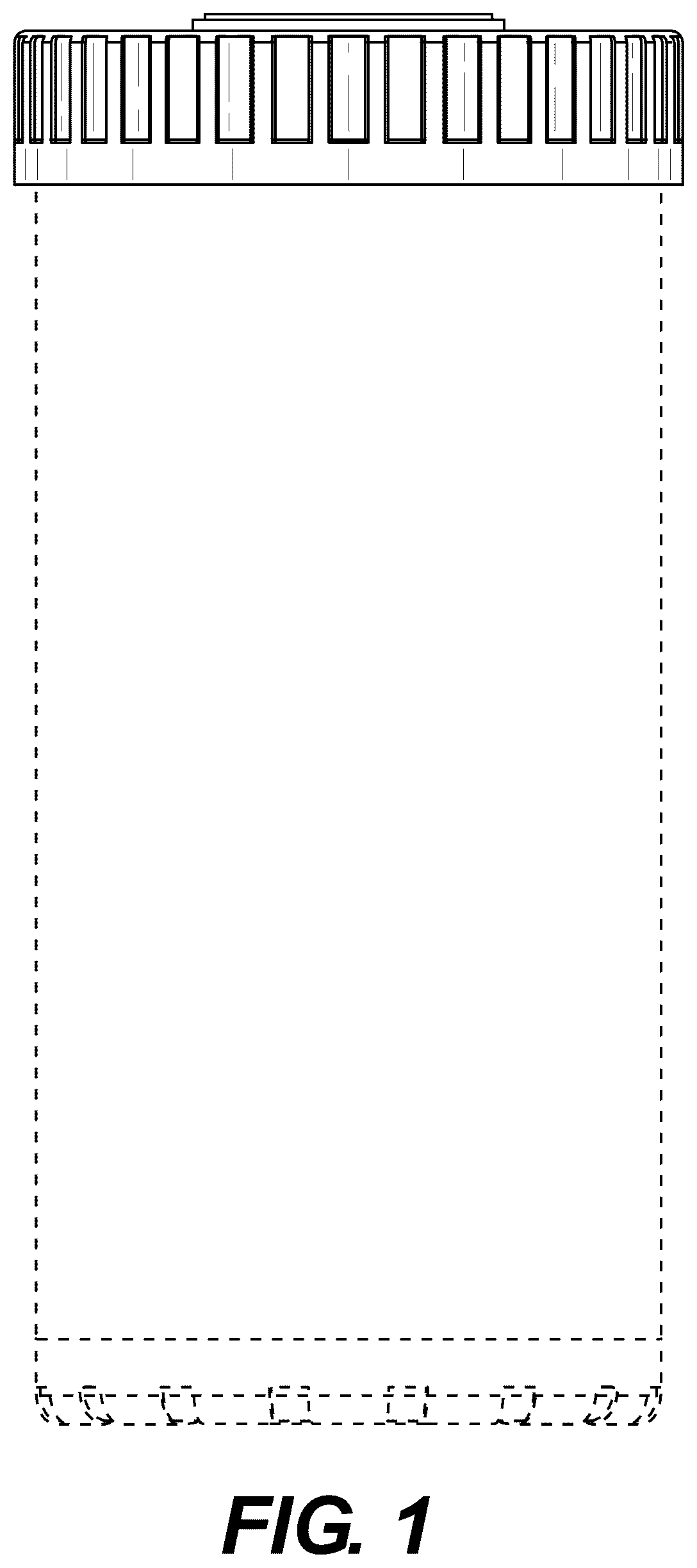 Patent USD1077133 Figure 1 – Filter cartridge