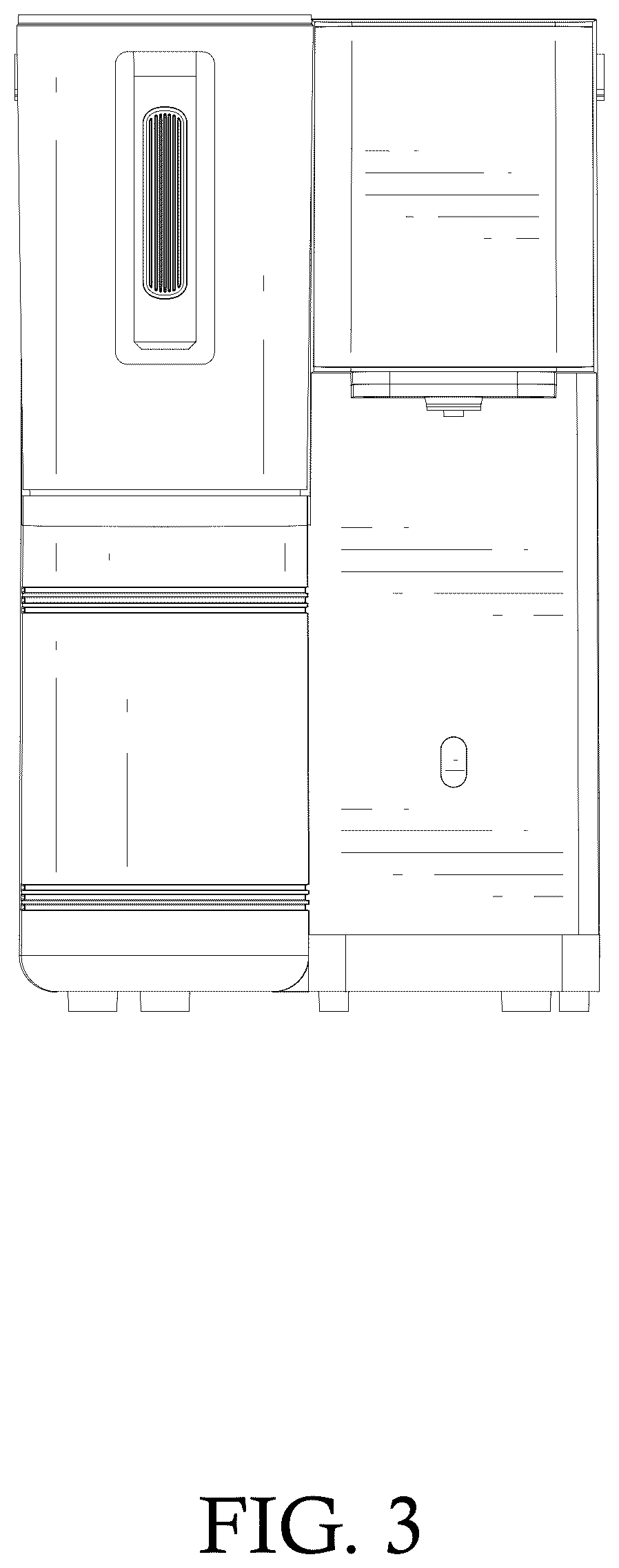 Patent USD1077134 Figure 3 – Water purifier