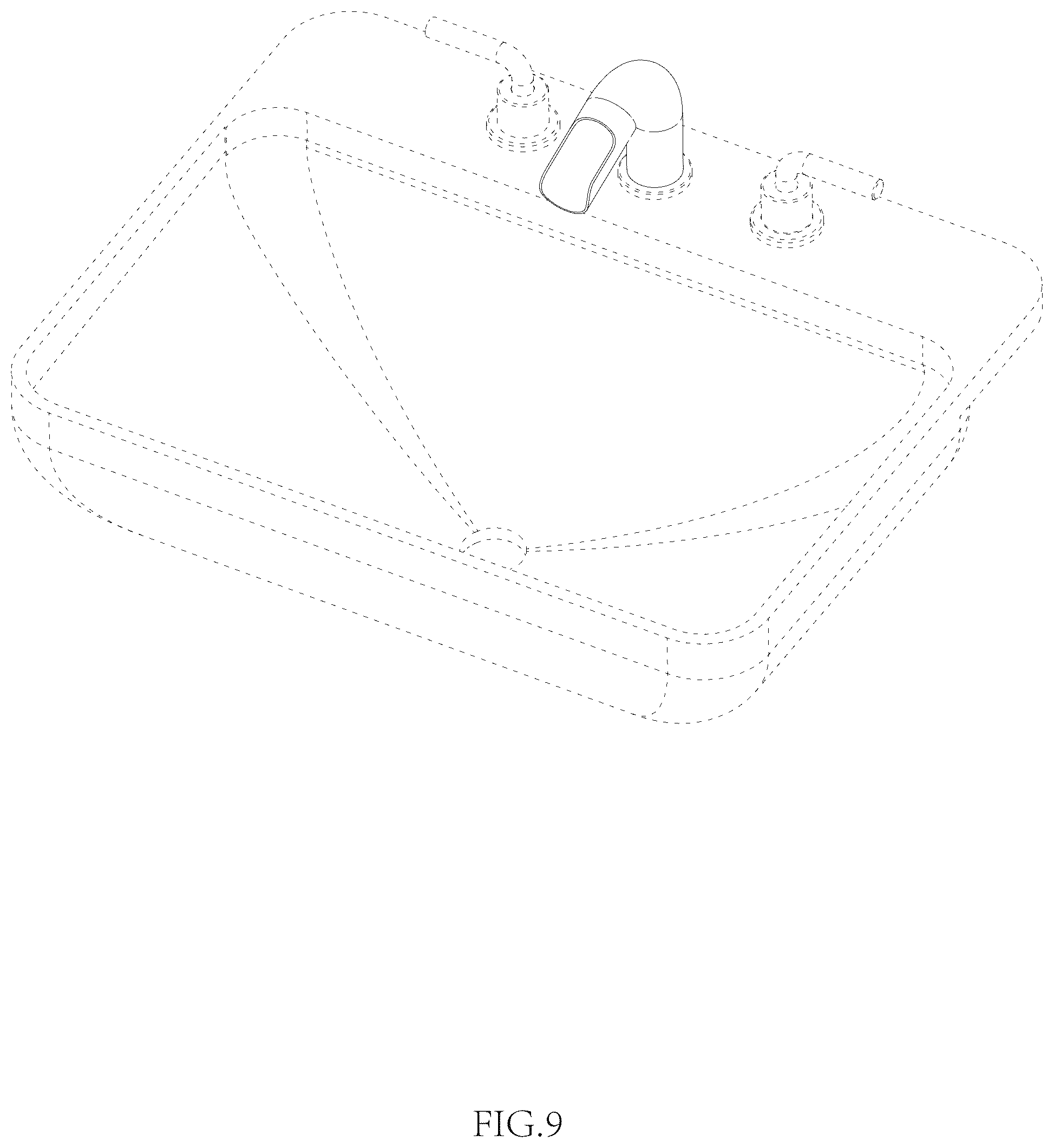 Patent USD1077142 Figure 9 – Faucet