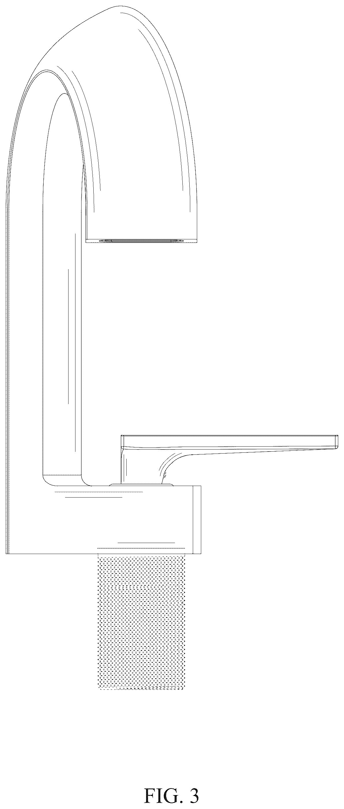 Patent USD1077143 Figure 3 – Faucet