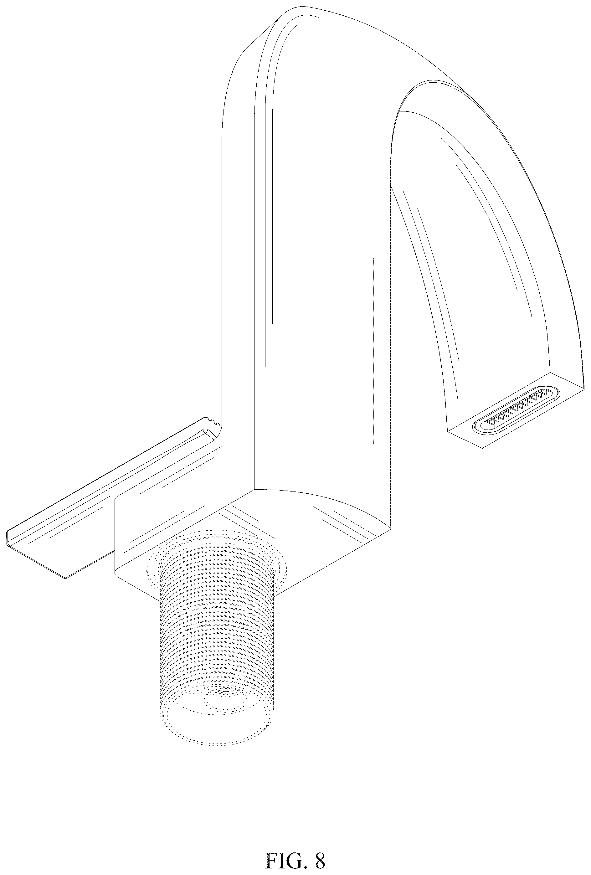 Patent USD1077143 Figure 8 – Faucet