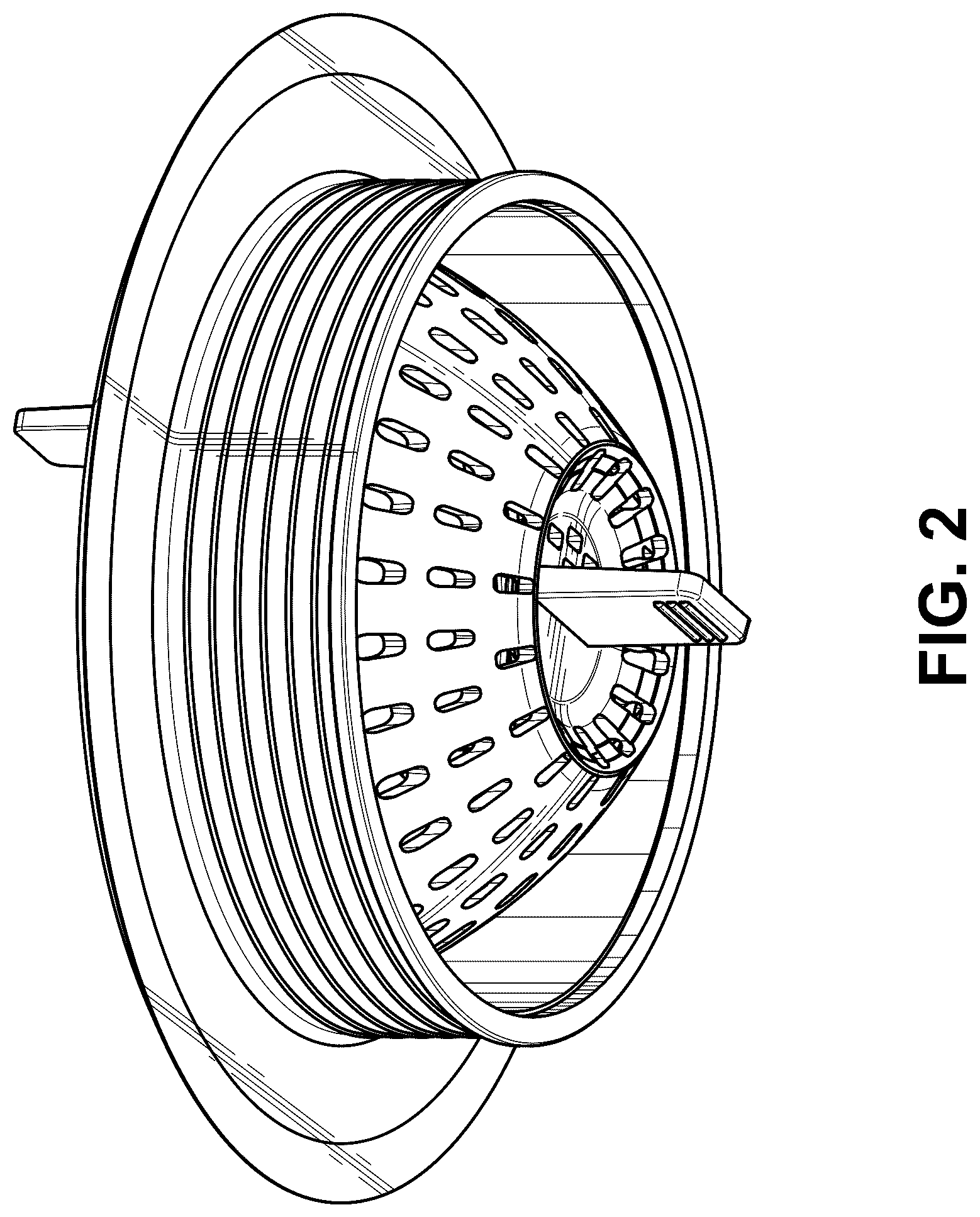 Patent USD1077146 Figure 2 – Drain strainer