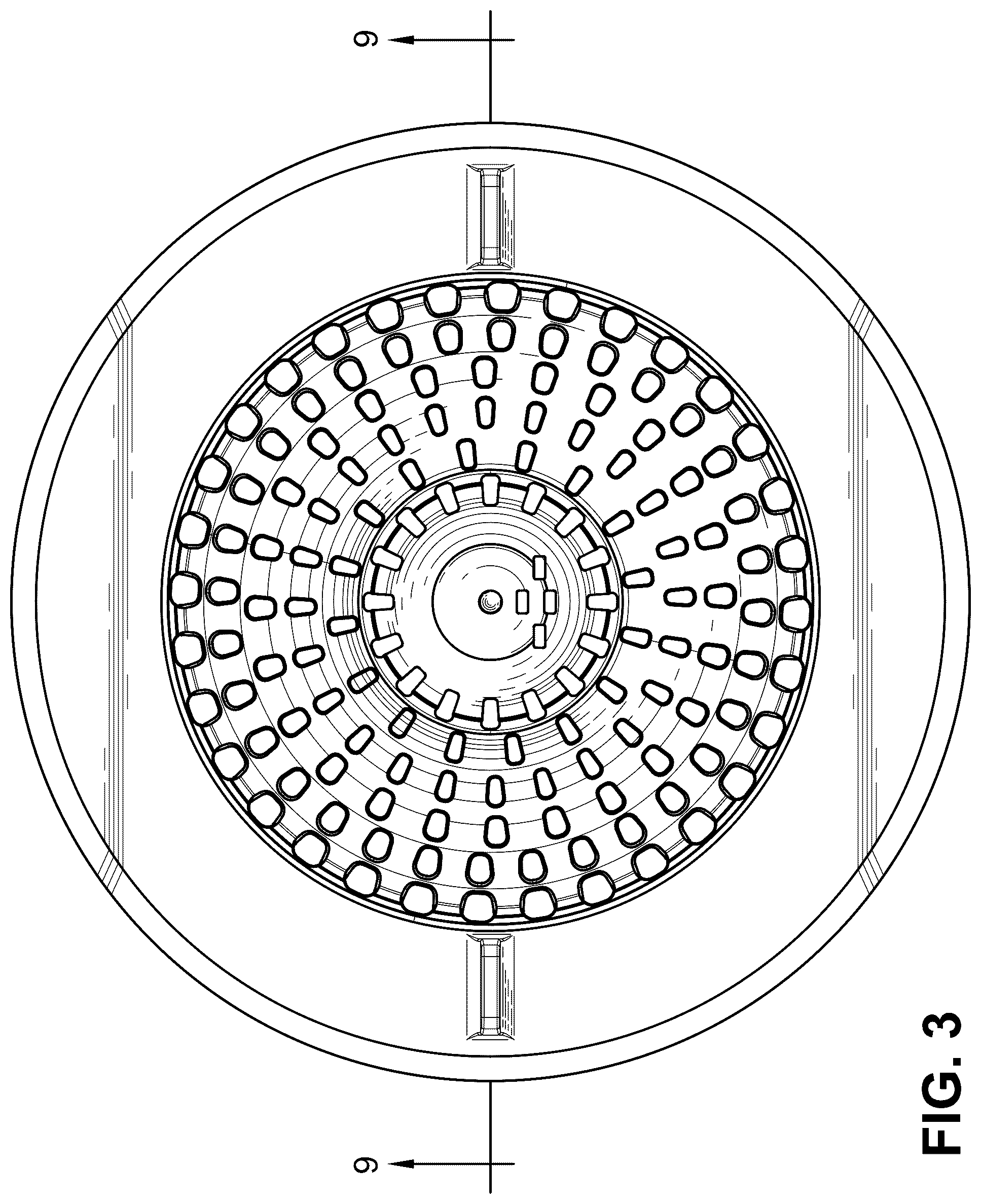 Patent USD1077146 Figure 3 – Drain strainer