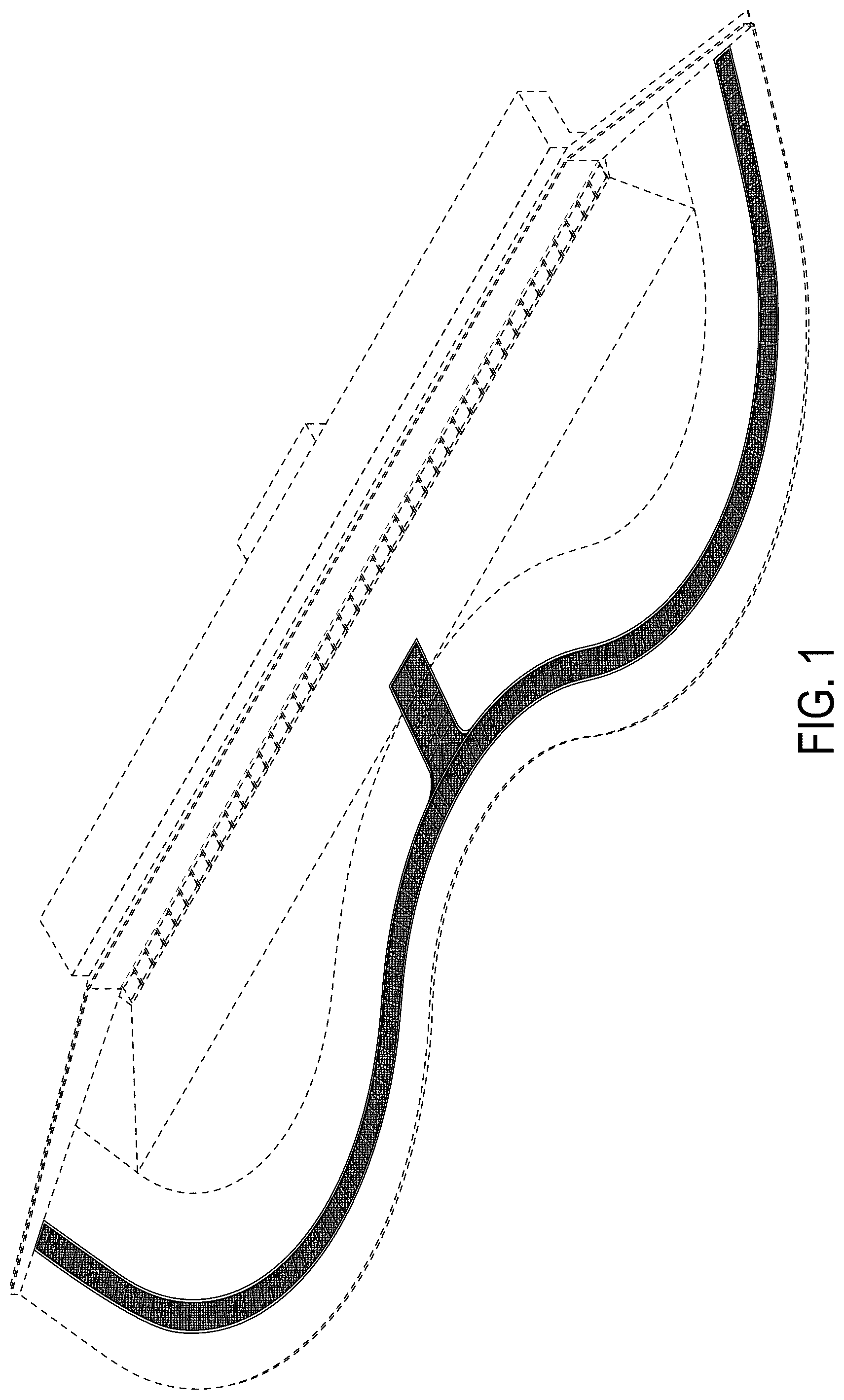 Patent USD1077147 Figure 1 – Grating for a water channel