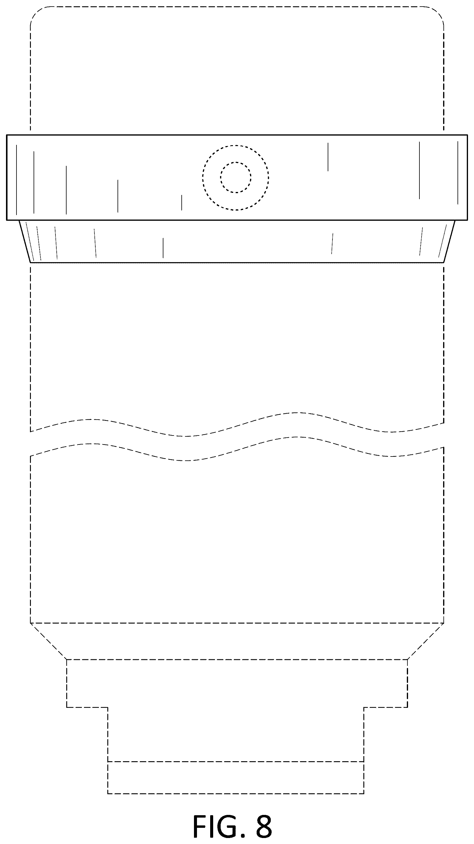 Patent USD1077152 Figure 5 – Pipe bell end ring flare device