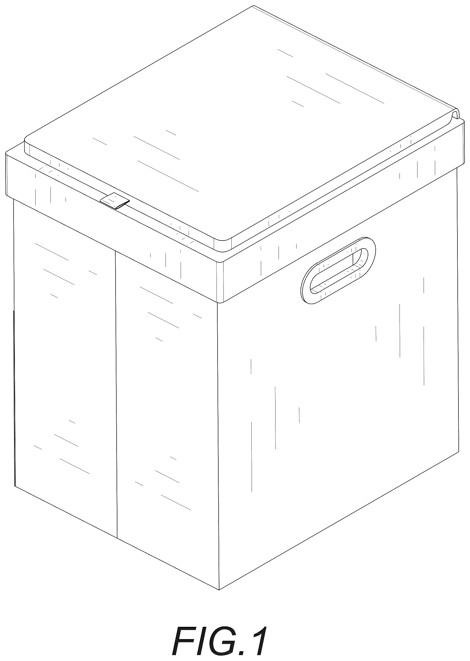 Patent USD1077154 — Portable toilet — Figure 1