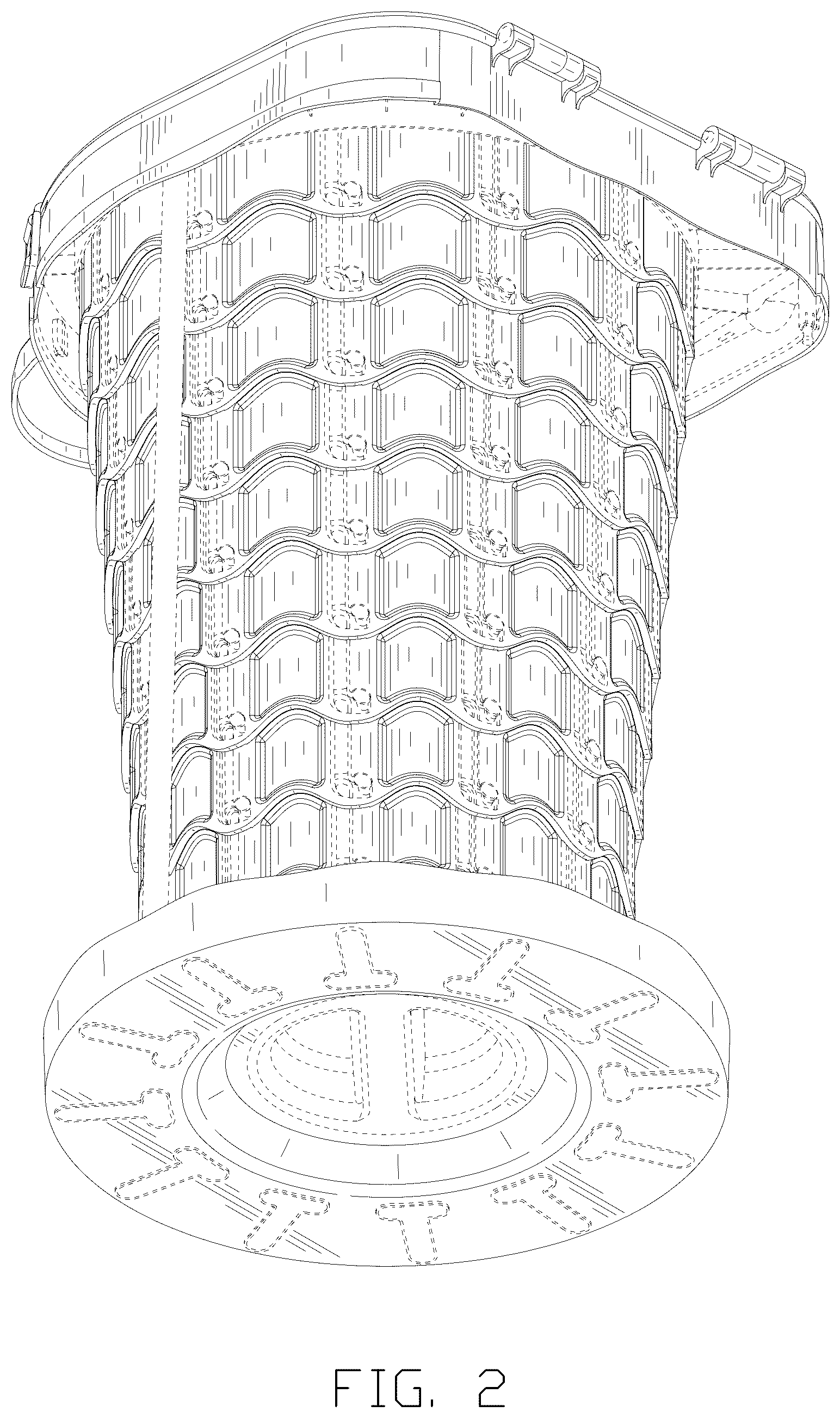 Patent USD1077155 Figure 2 – Folding toilet