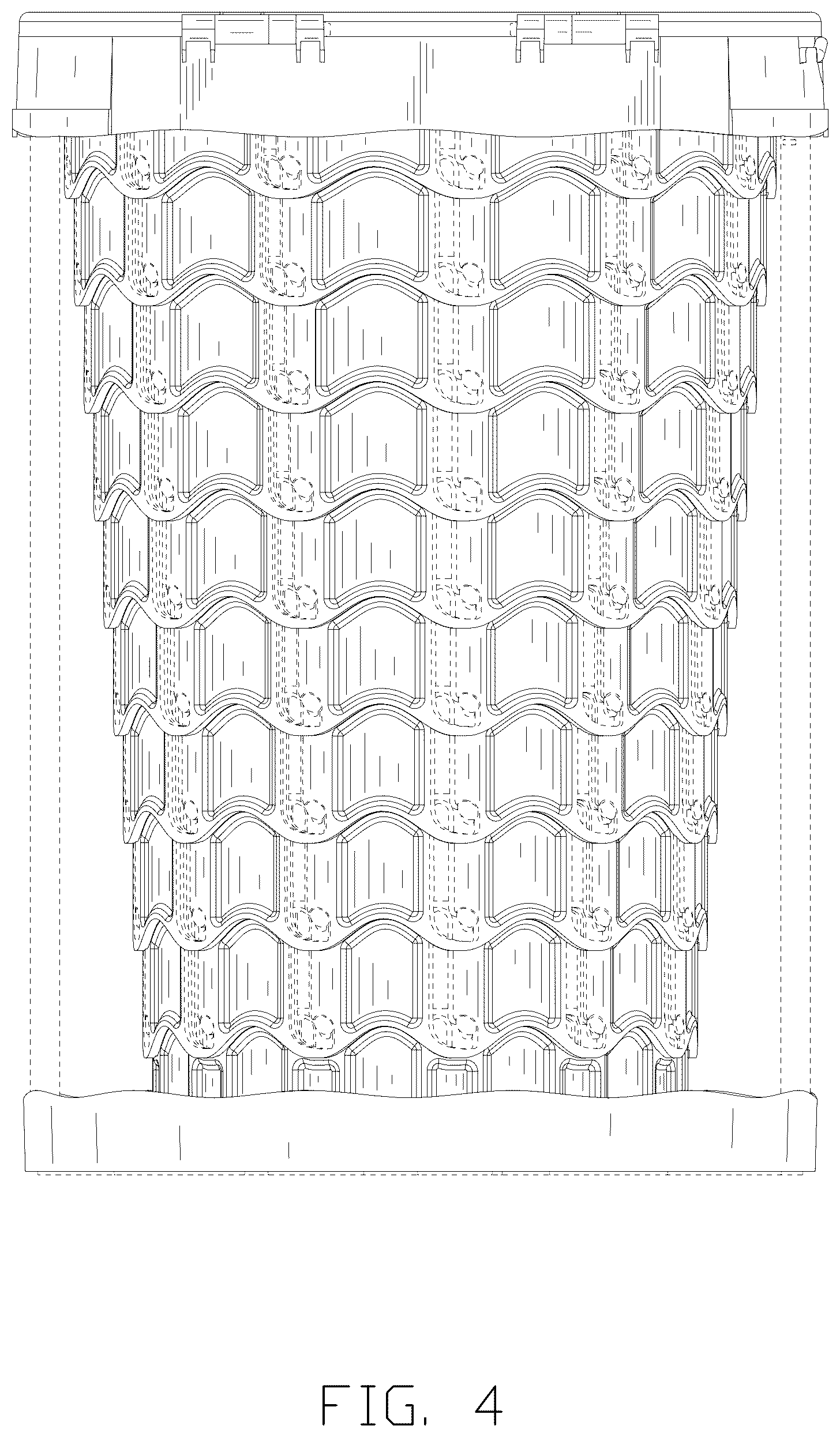 Patent USD1077155 Figure 4 – Folding toilet