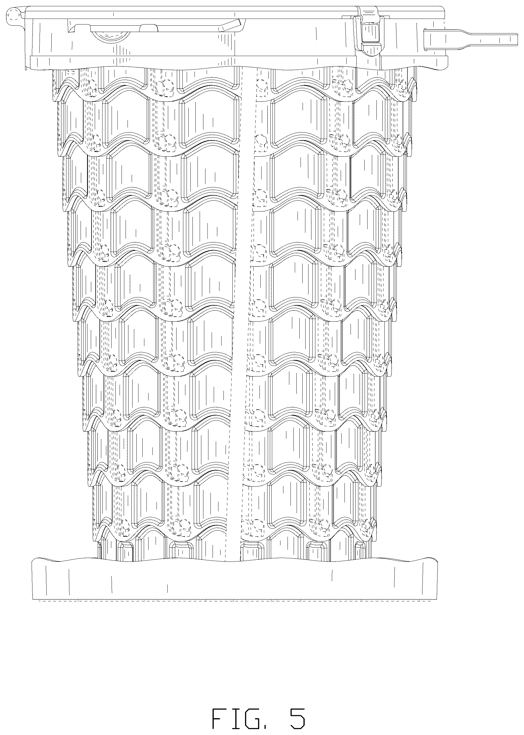 Patent USD1077155 Figure 5 – Folding toilet