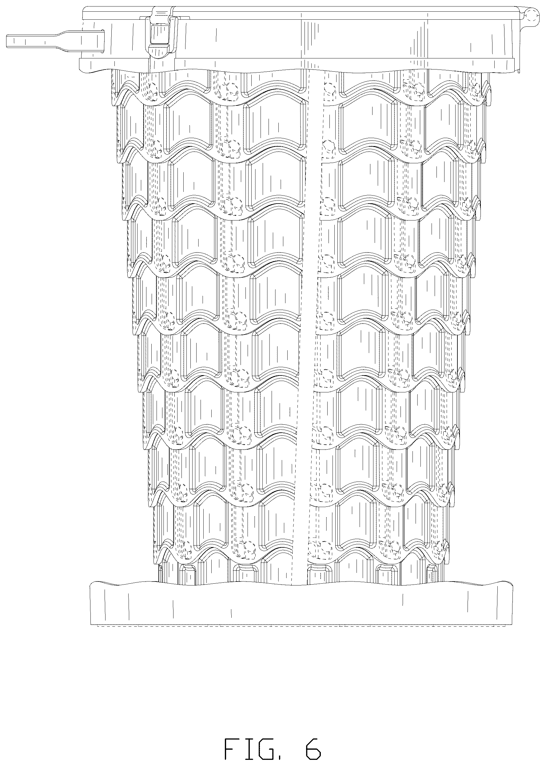 Patent USD1077155 Figure 6 – Folding toilet