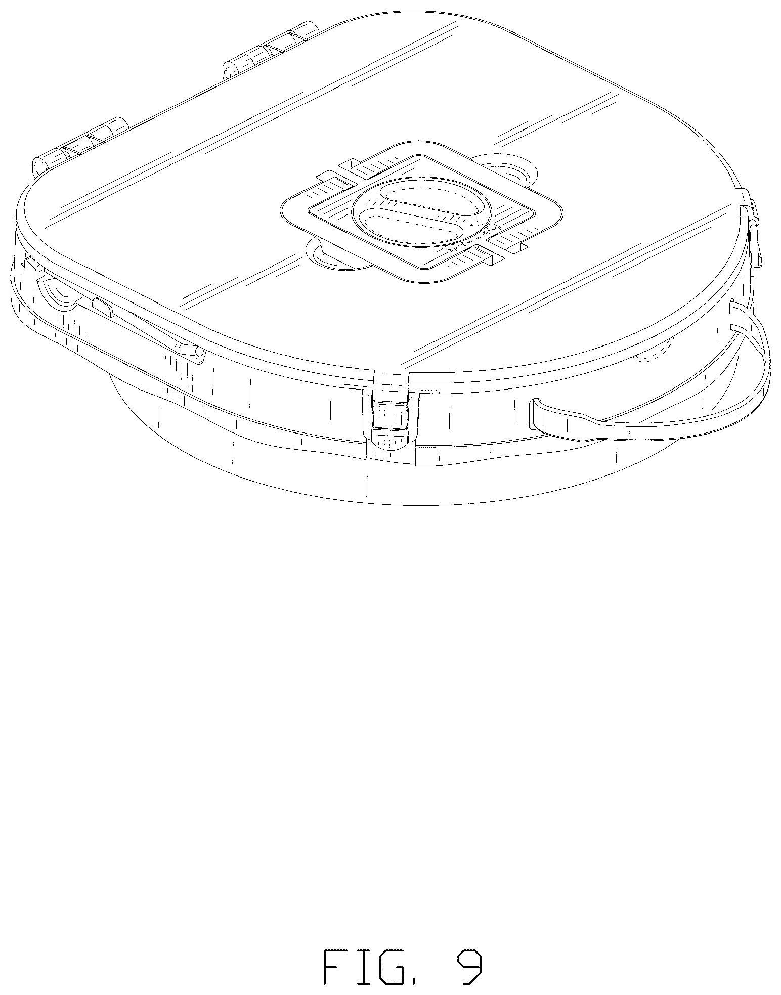 Patent USD1077155 Figure 9 – Folding toilet