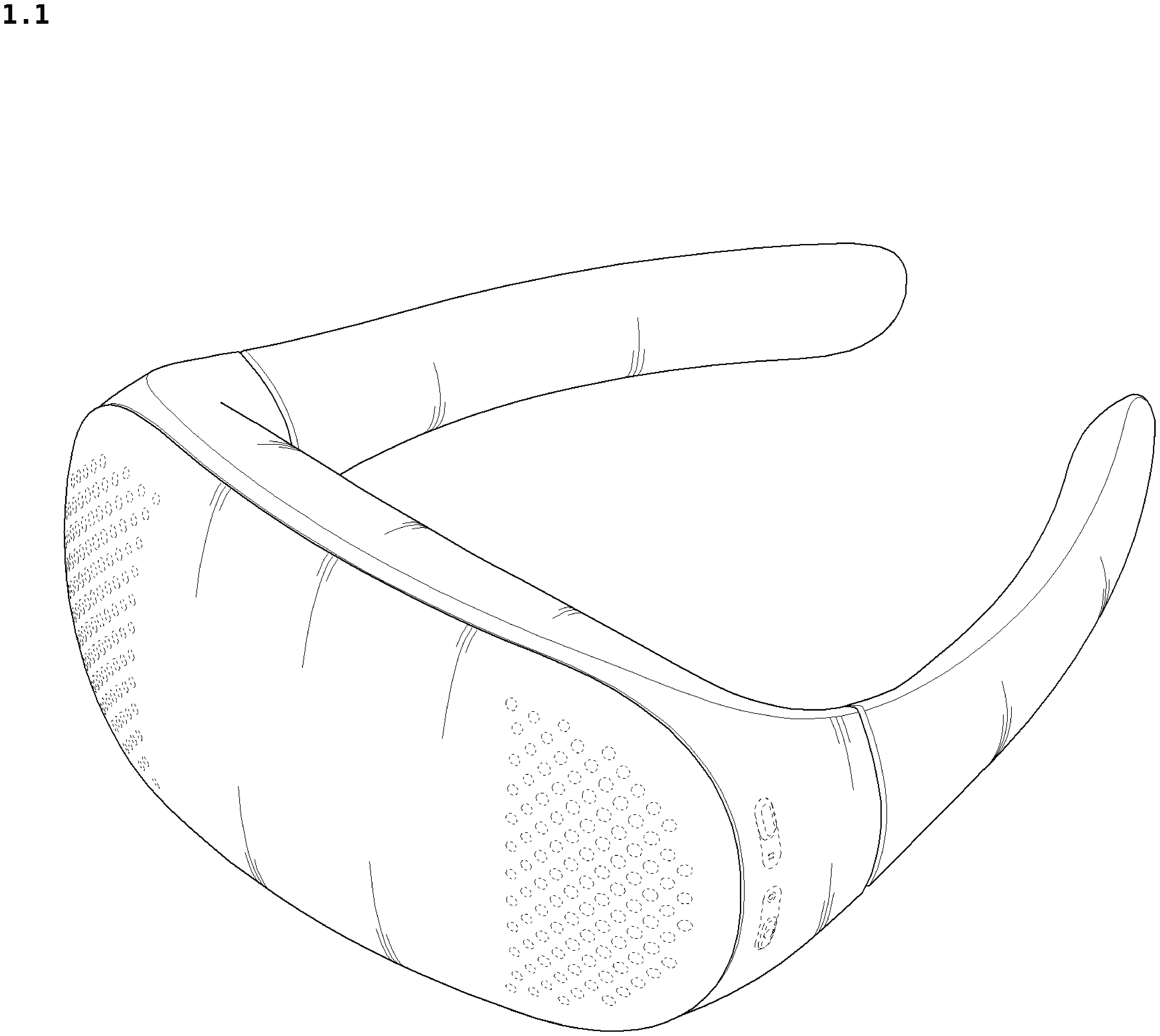 Patent USD1077157 Figure 1 – Wearable air conditioner