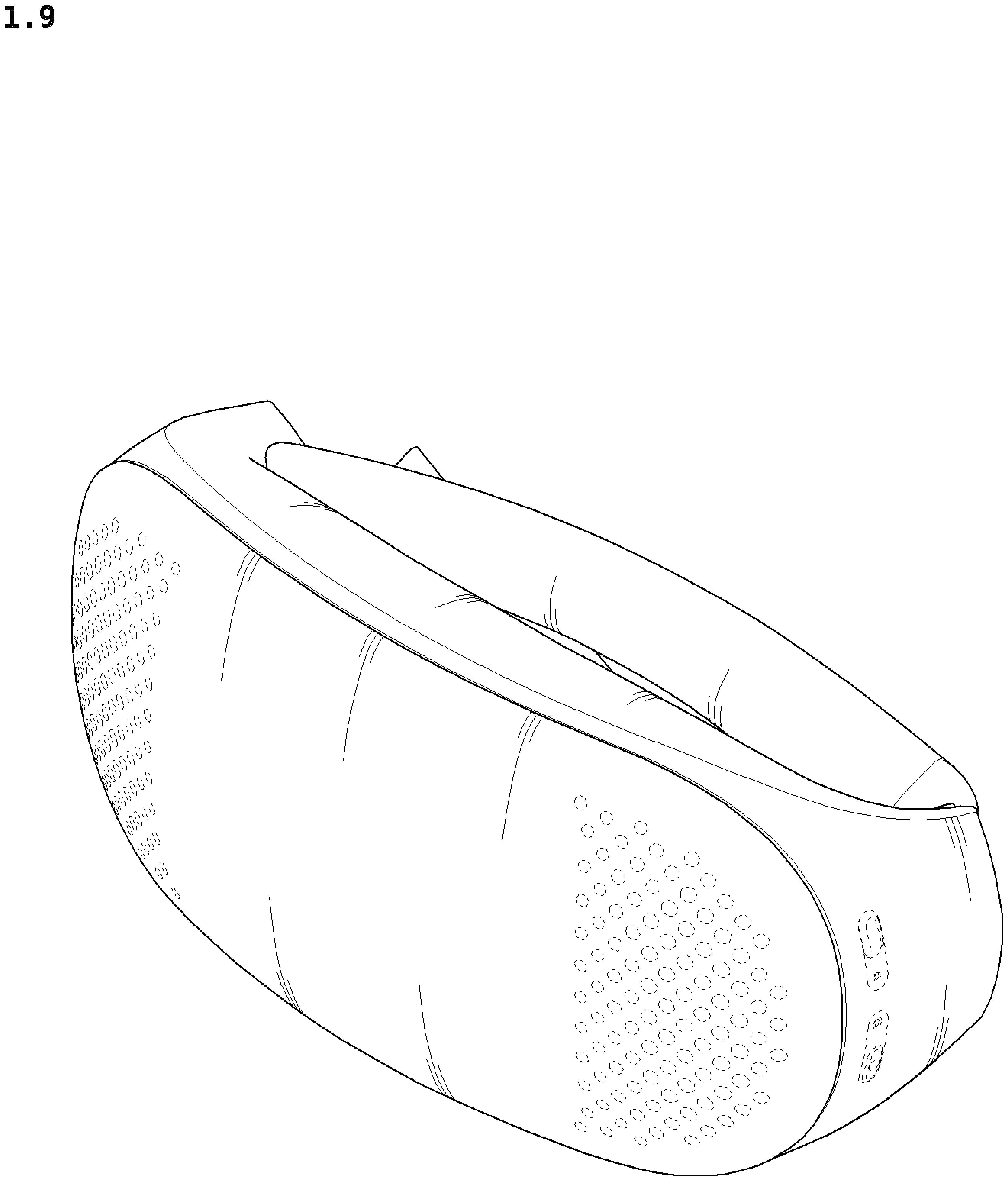 Patent USD1077157 Figure 9 – Wearable air conditioner