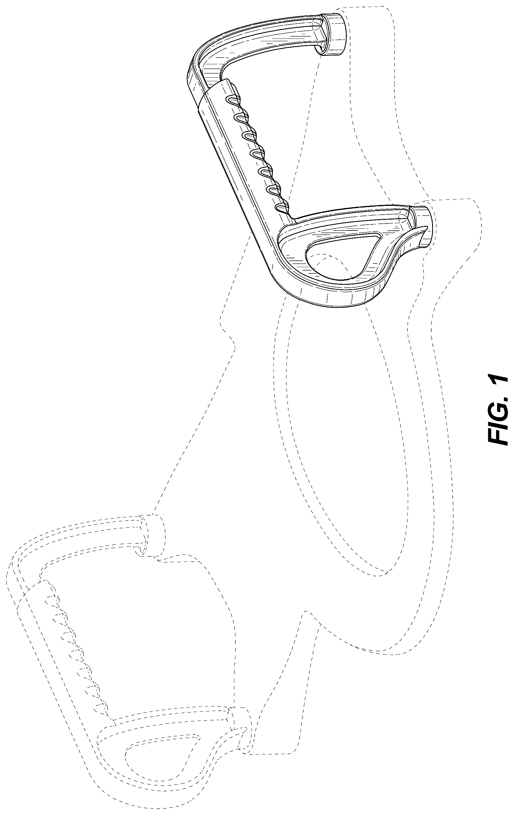 Patent USD1077158 Figure 1 – Toilet seat assembly
