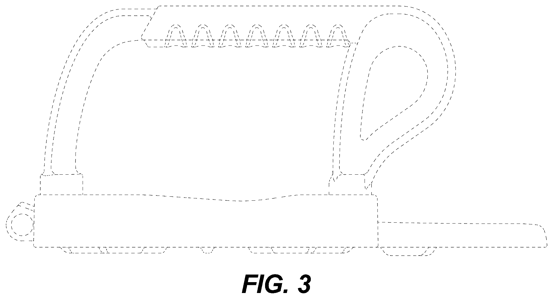 Patent USD1077158 Figure 3 – Toilet seat assembly