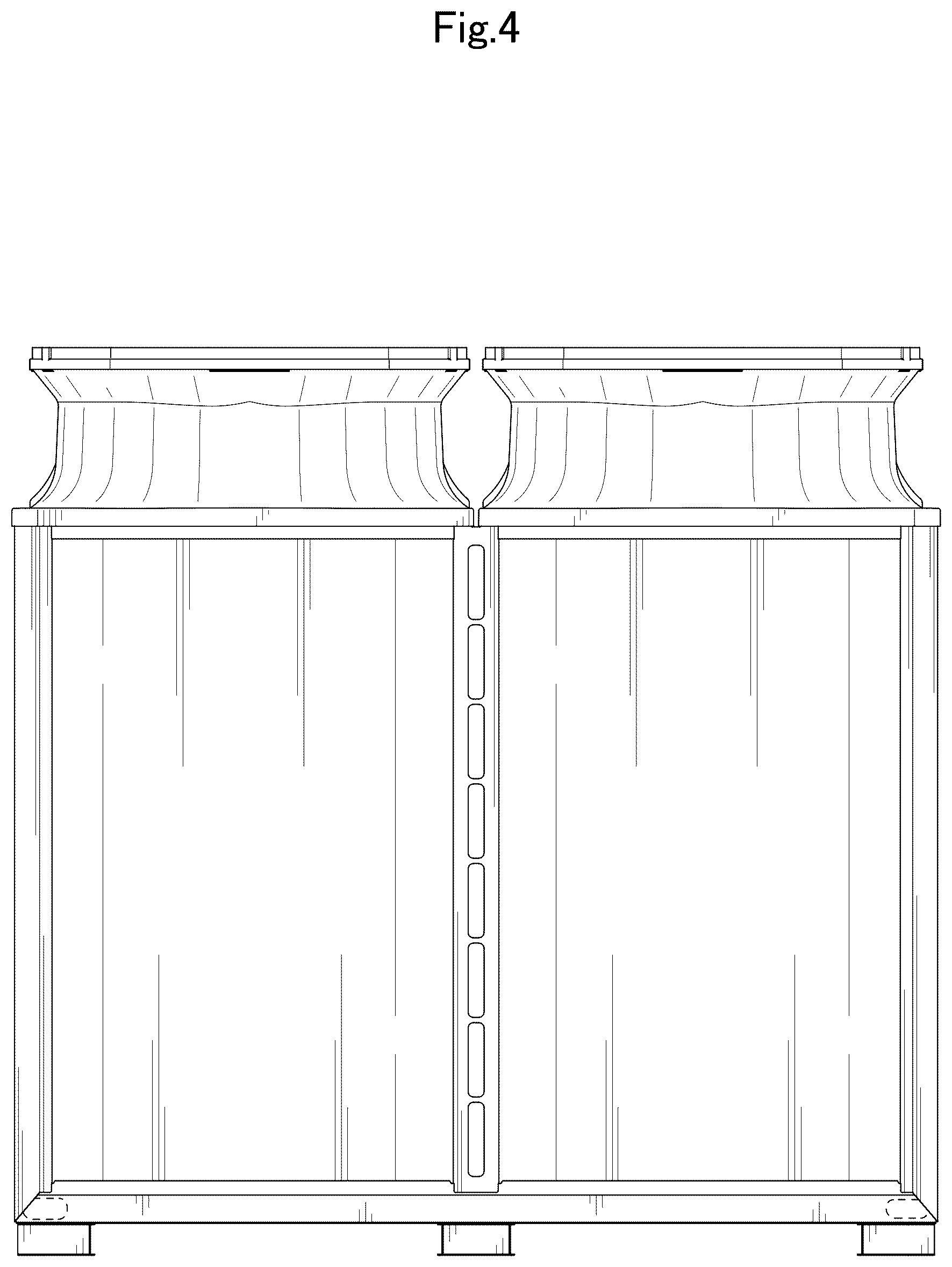 Patent USD1077160 Figure 4 – Outdoor unit for water heater