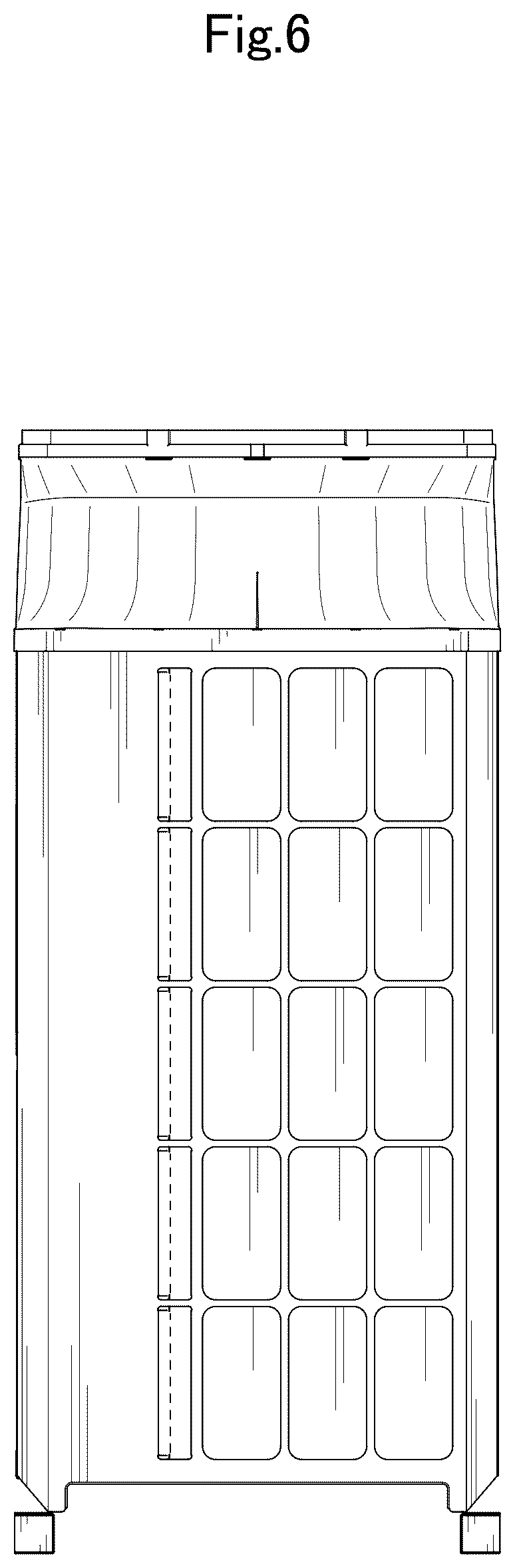 Patent USD1077160 Figure 6 – Outdoor unit for water heater