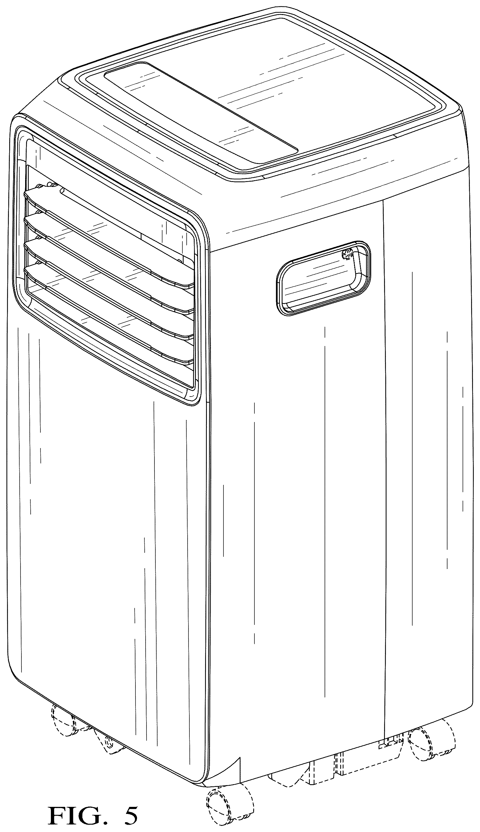 Patent USD1077162 Figure 5 – Portable air conditioner