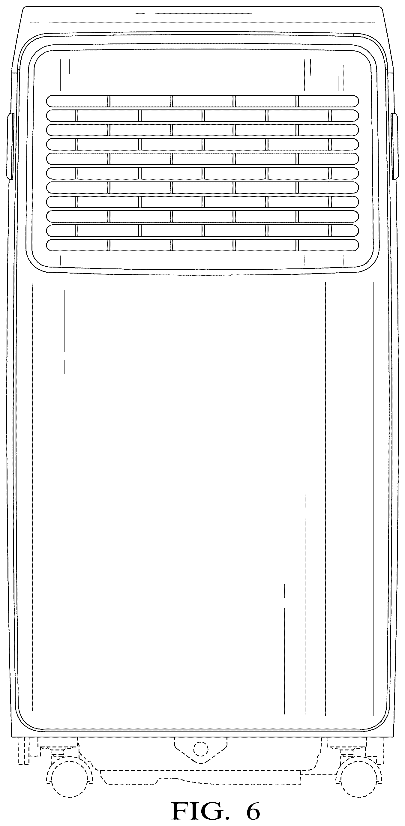 Patent USD1077162 Figure 6 – Portable air conditioner