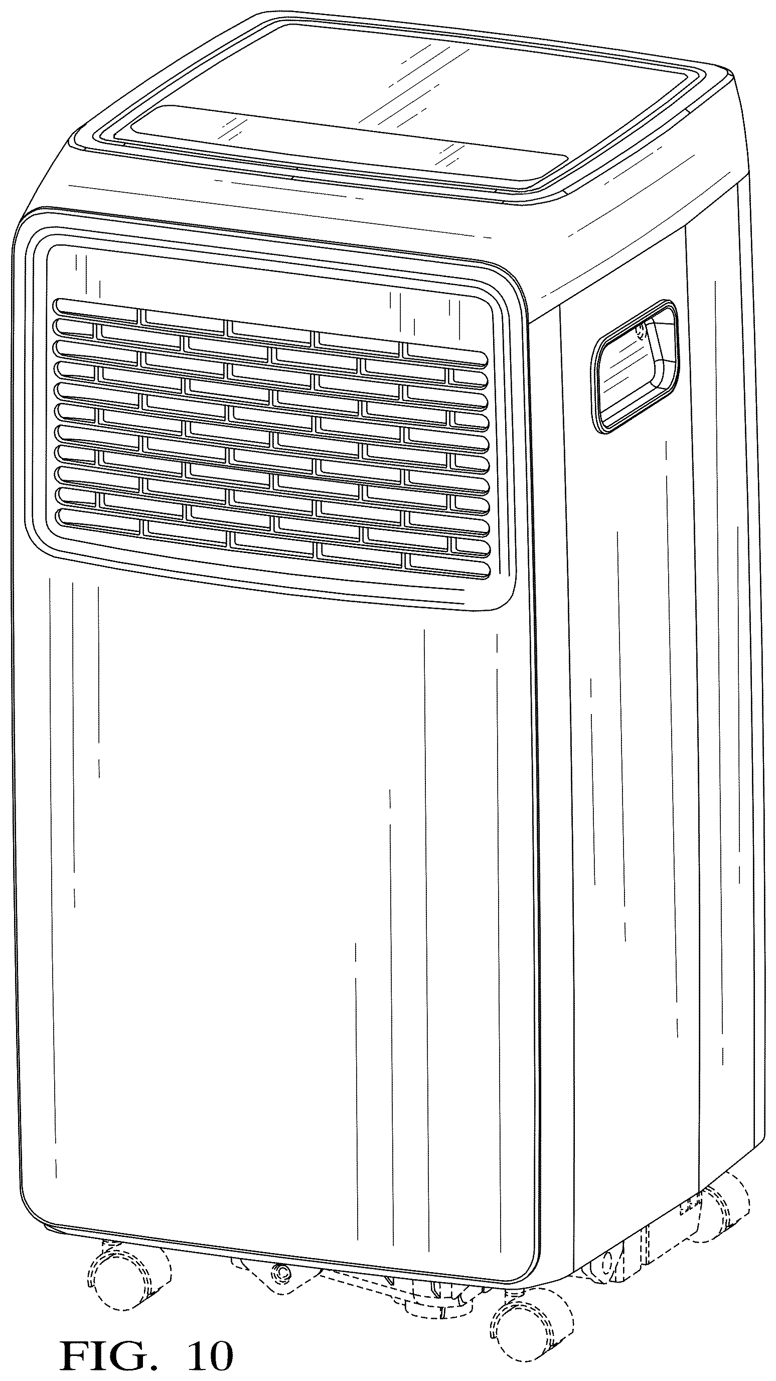 Patent USD1077162 Figure 10 – Portable air conditioner