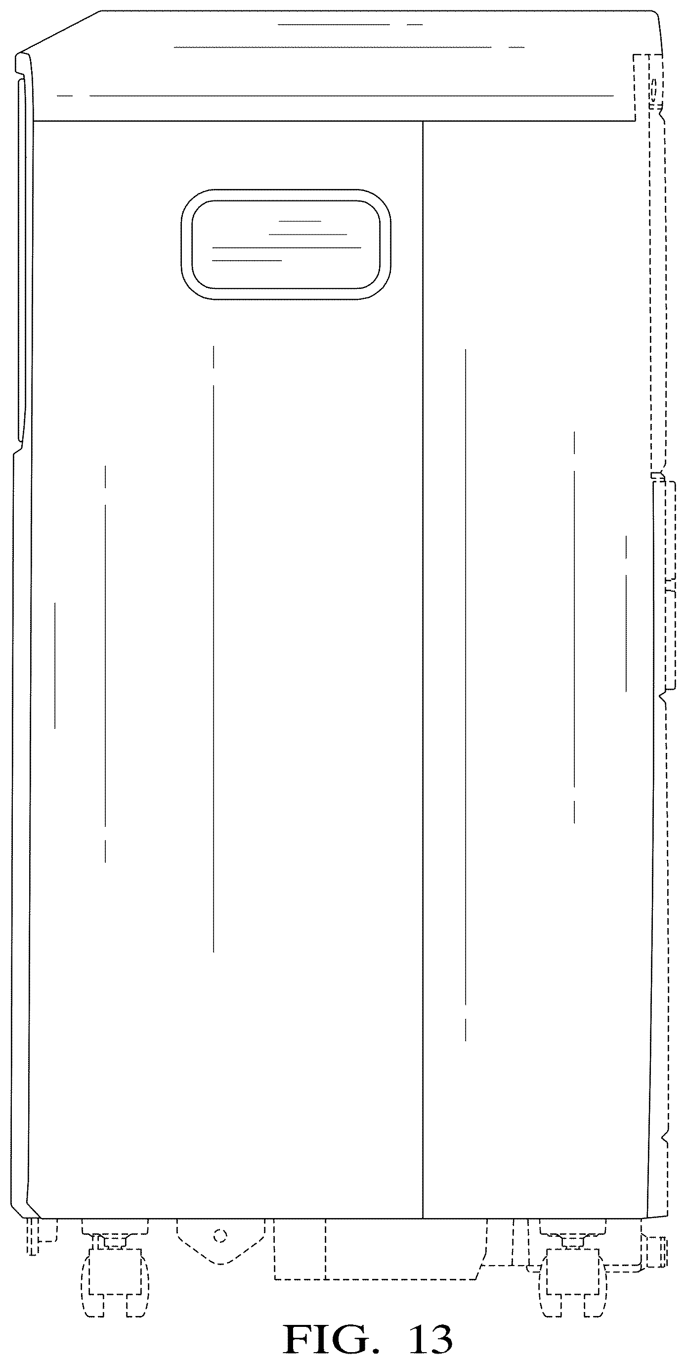Patent USD1077162 Figure 13 – Portable air conditioner