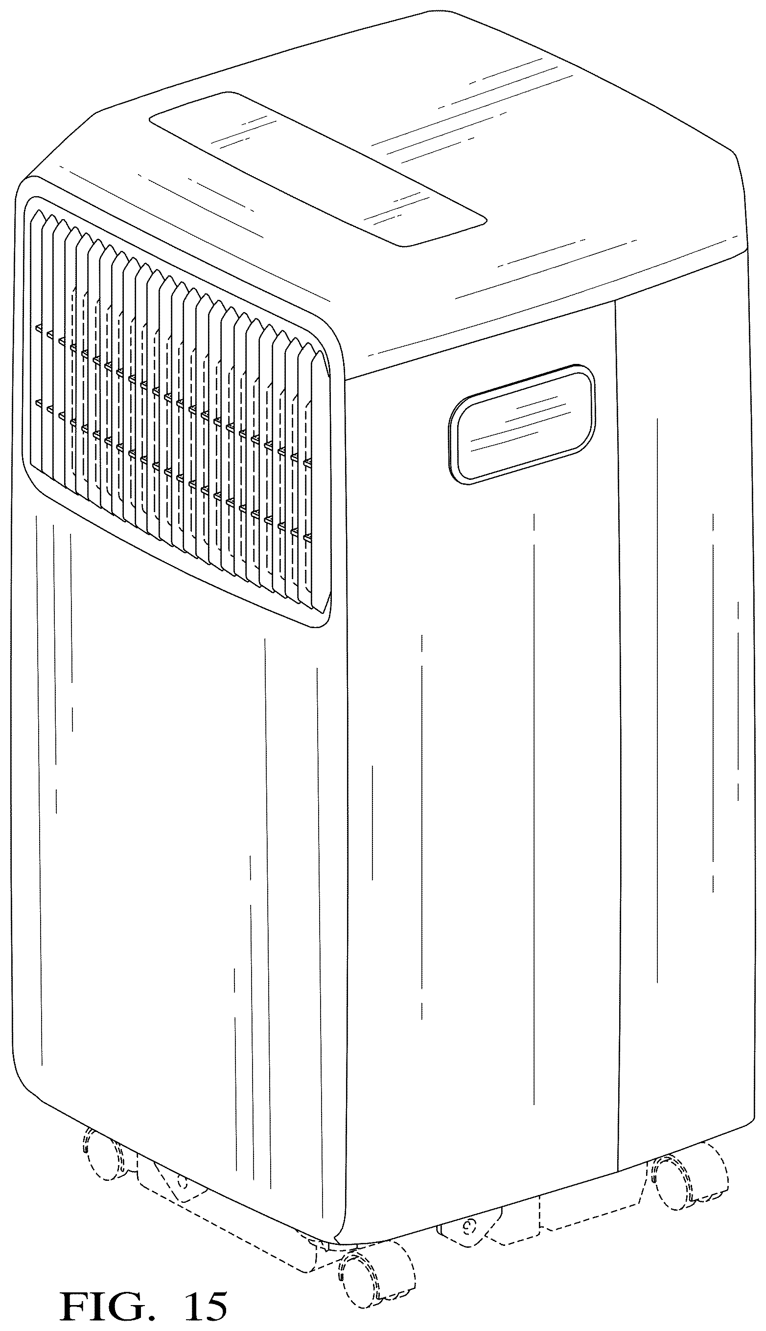 Patent USD1077162 Figure 15 – Portable air conditioner