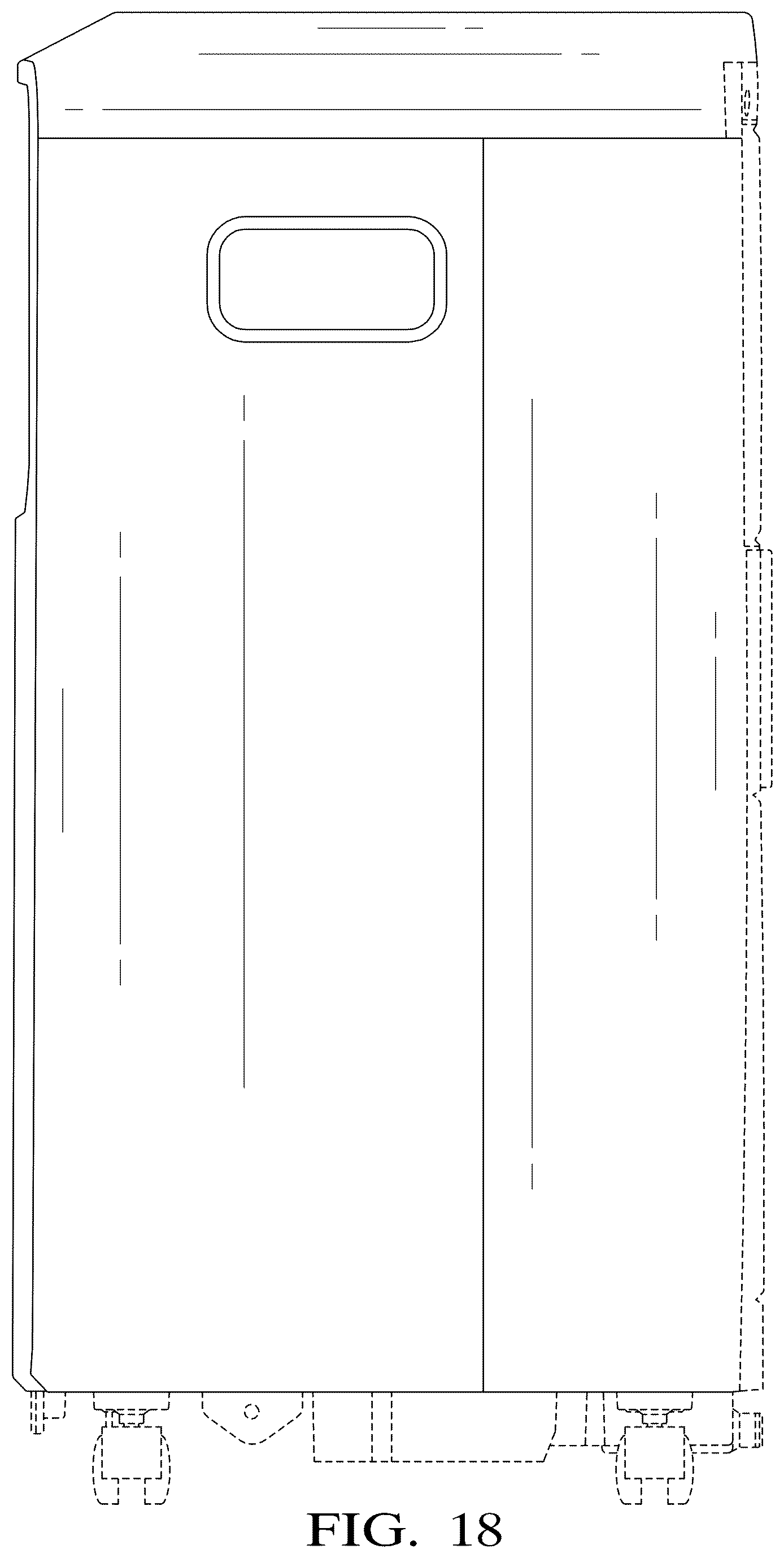 Patent USD1077162 Figure 18 – Portable air conditioner
