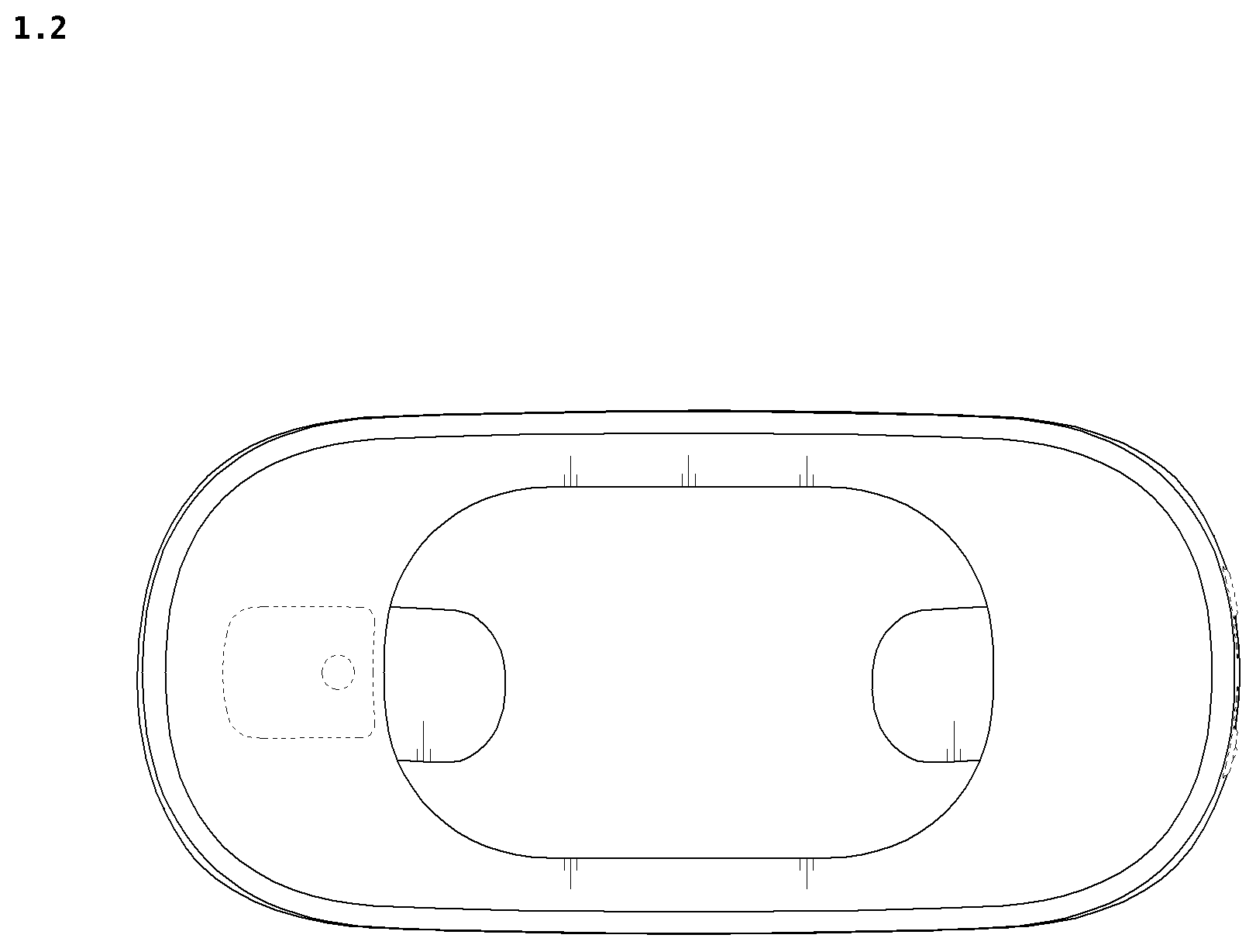 Patent USD1077163 Figure 2 – Neckband for wearable air conditioner