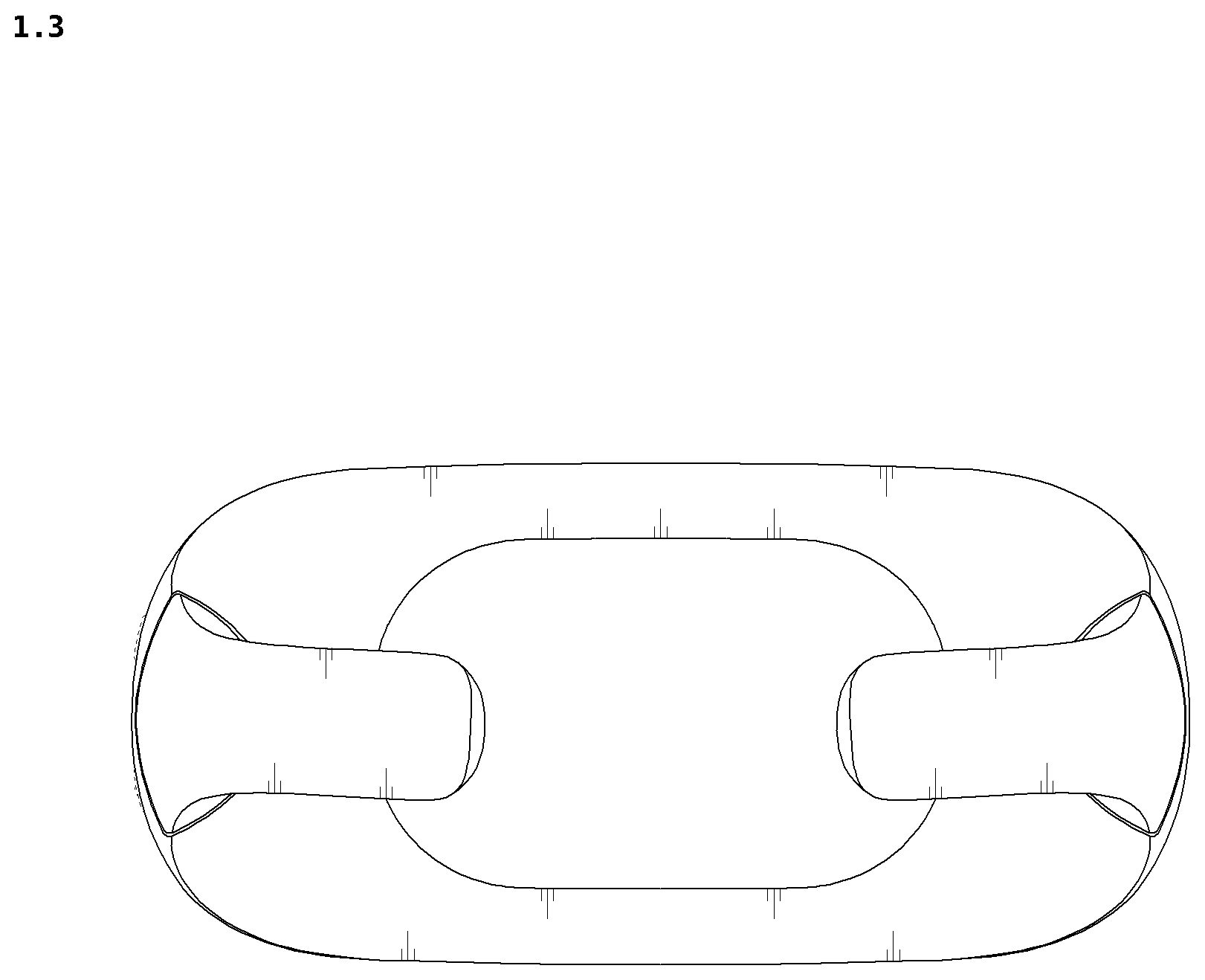 Patent USD1077163 Figure 3 – Neckband for wearable air conditioner