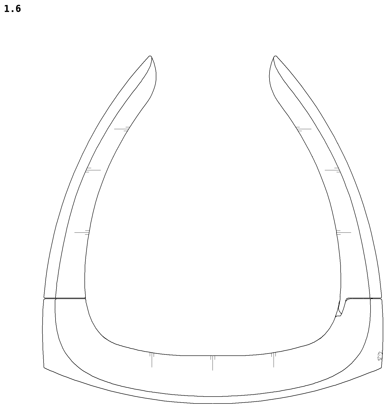 Patent USD1077163 Figure 6 – Neckband for wearable air conditioner