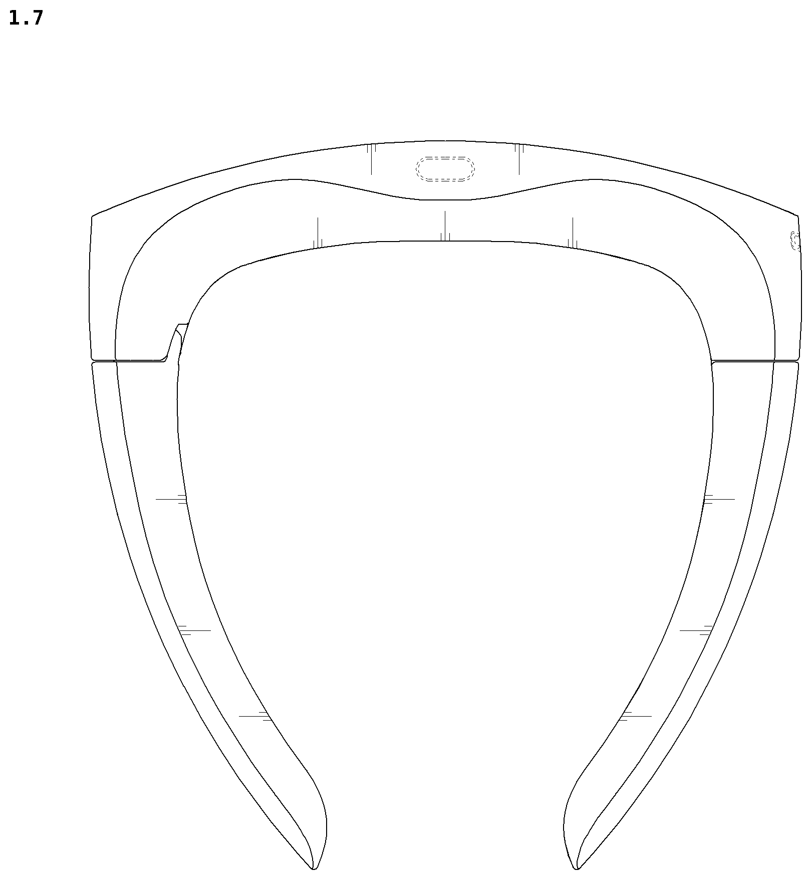 Patent USD1077163 Figure 7 – Neckband for wearable air conditioner