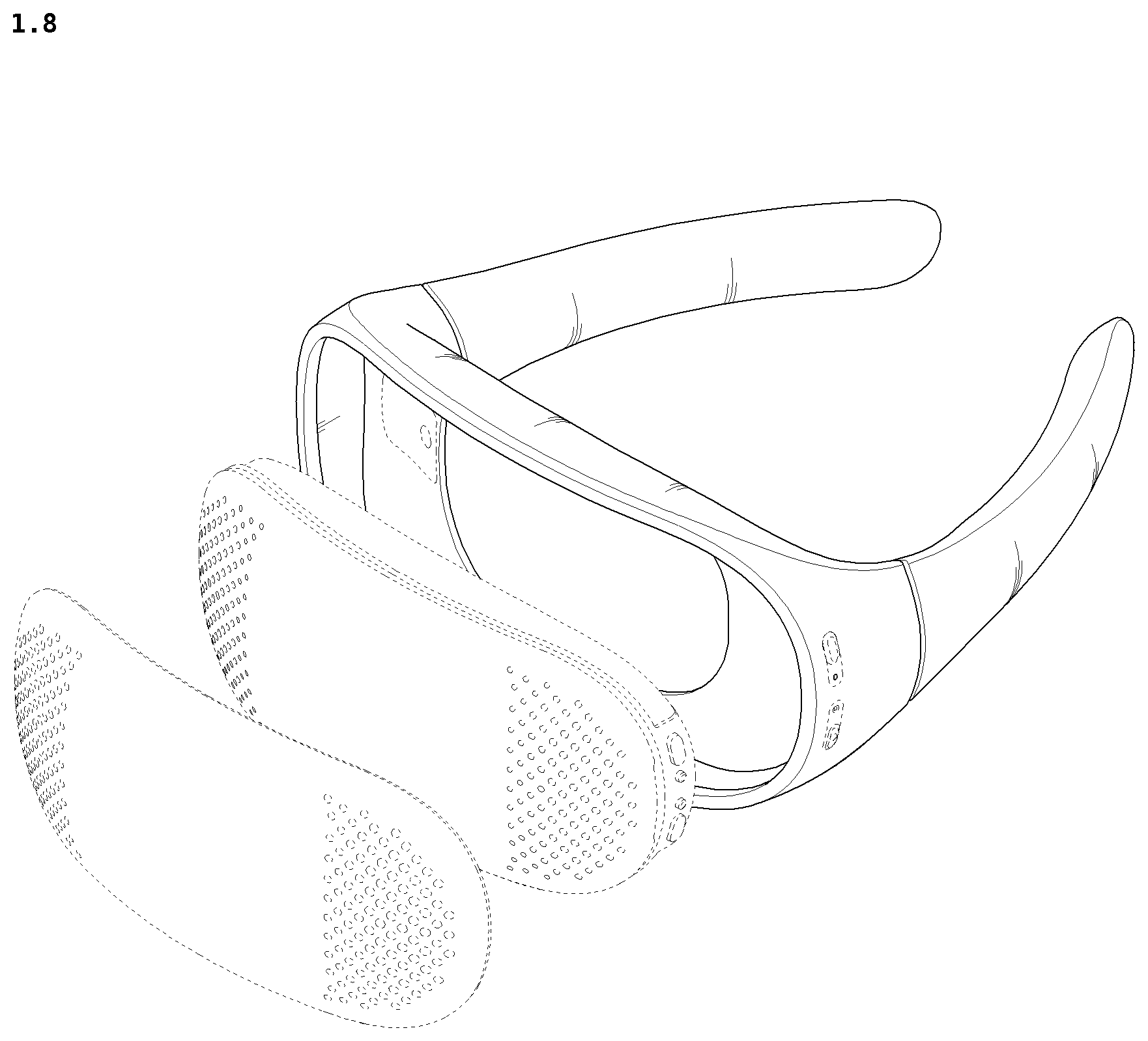 Patent USD1077163 Figure 8 – Neckband for wearable air conditioner