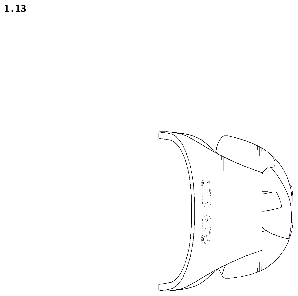 Patent USD1077163 Figure 13 – Neckband for wearable air conditioner