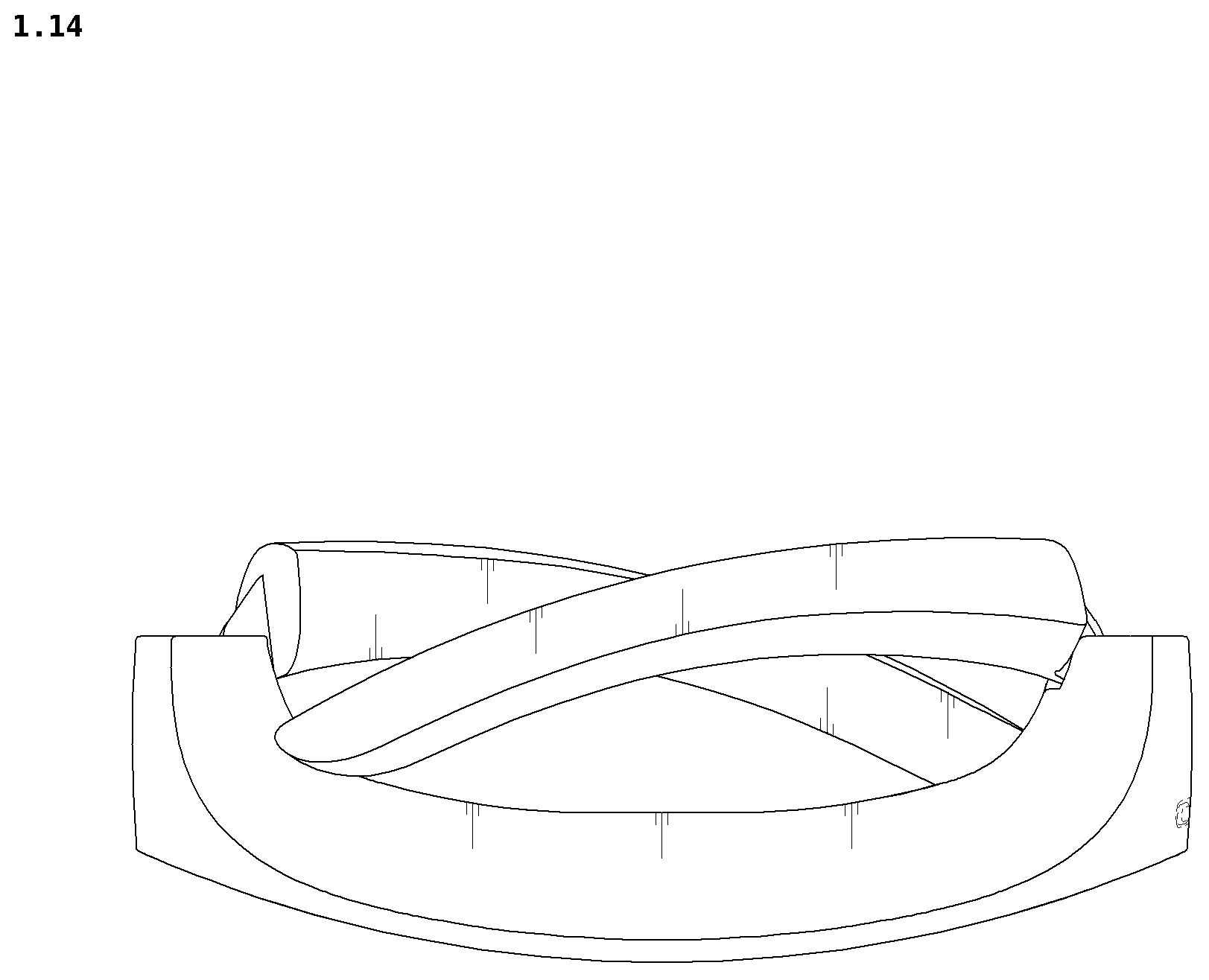 Patent USD1077163 Figure 14 – Neckband for wearable air conditioner