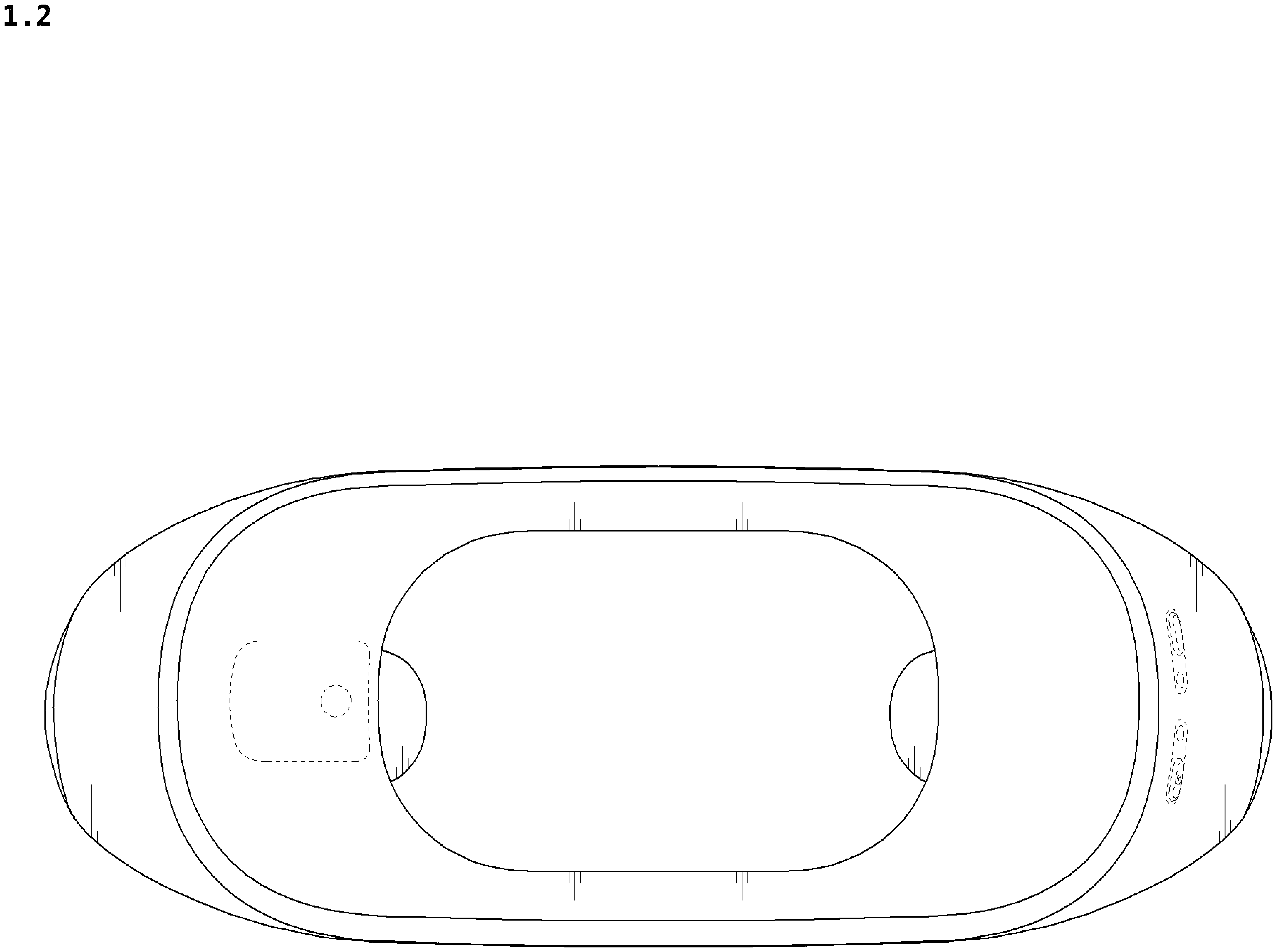 Patent USD1077164 Figure 2 – Neckband for wearable air conditioner