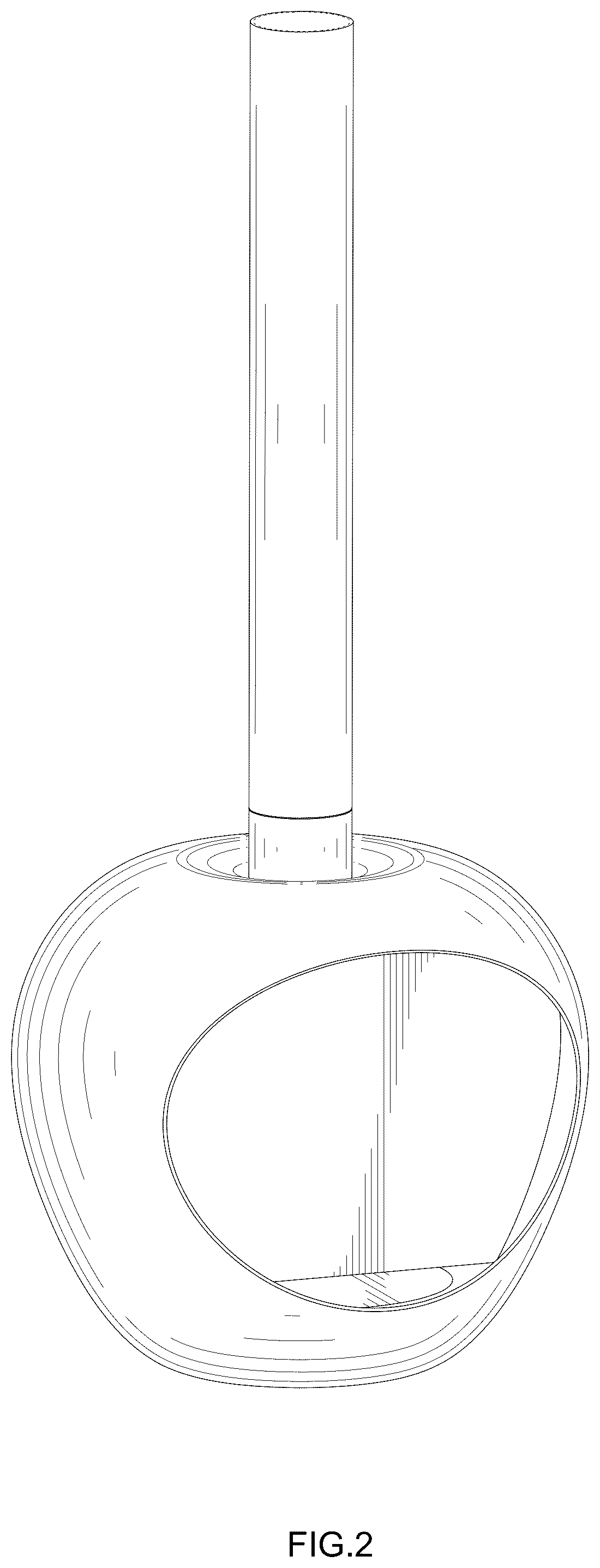 Patent USD1077165 Figure 2 – Hanging fireplace