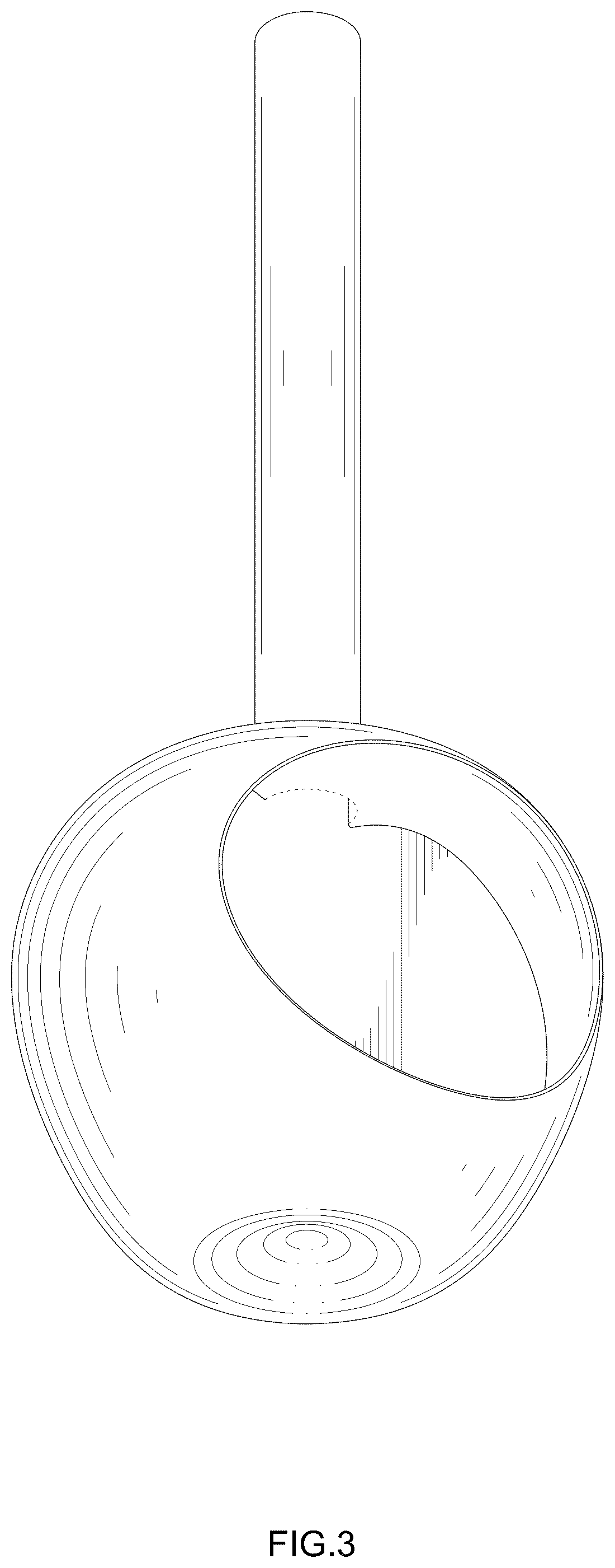 Patent USD1077165 Figure 3 – Hanging fireplace