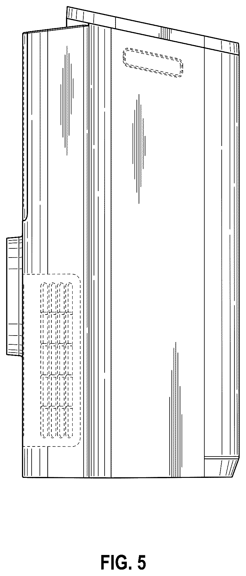 Patent USD1077166 Figure 5 – Air conditioner