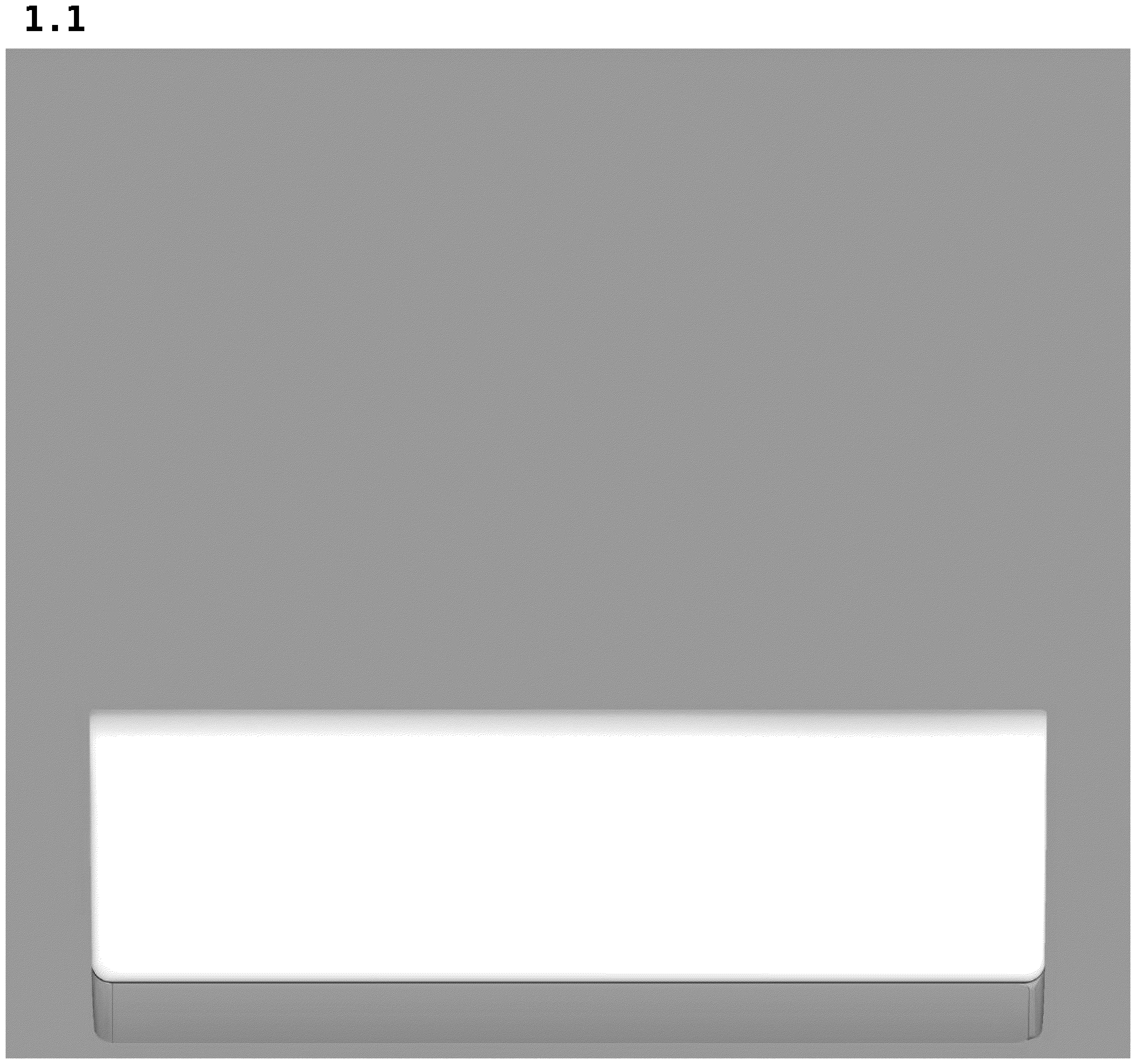 Patent USD1077167 — Air conditioner — Figure 1