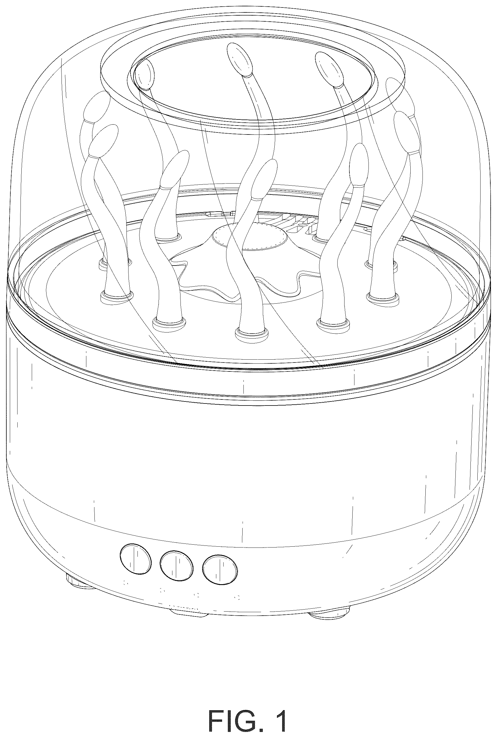 Patent USD1077169 Figure 1 – Humidifier