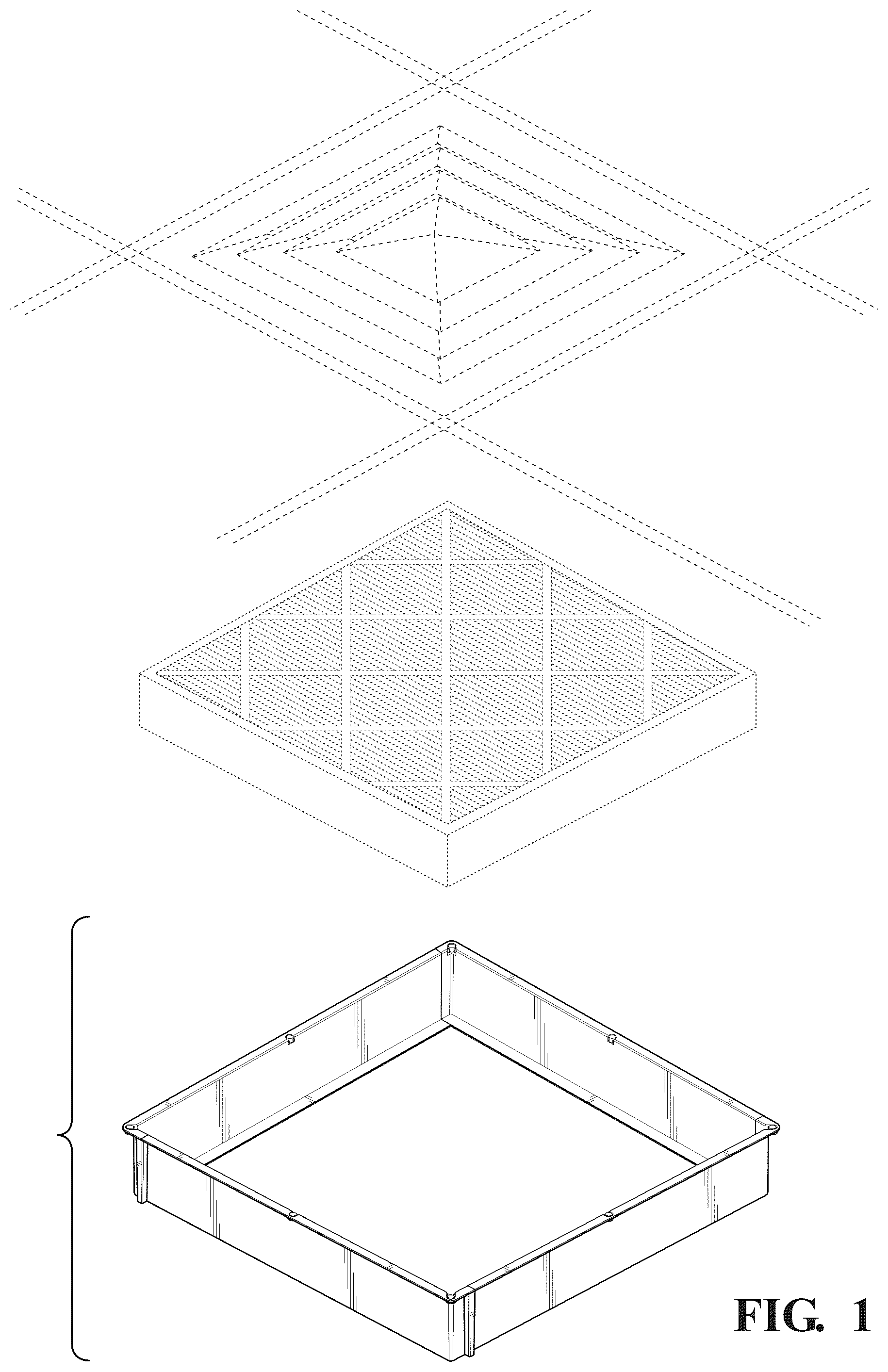 Patent USD1077171 Figure 1 – Multi-piece air filter housing