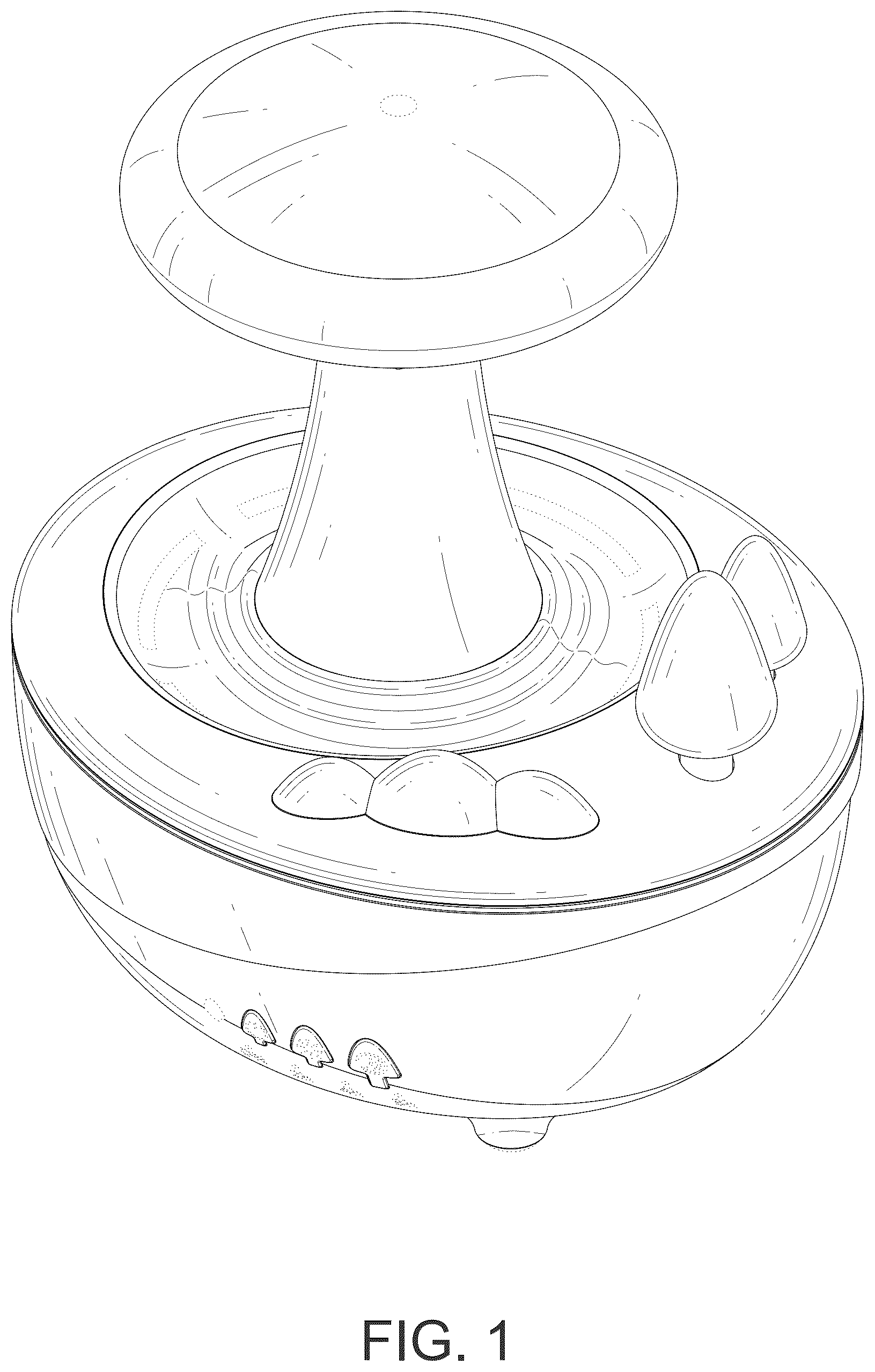 Patent USD1077177 Figure 1 – Aromatherapy humidifier