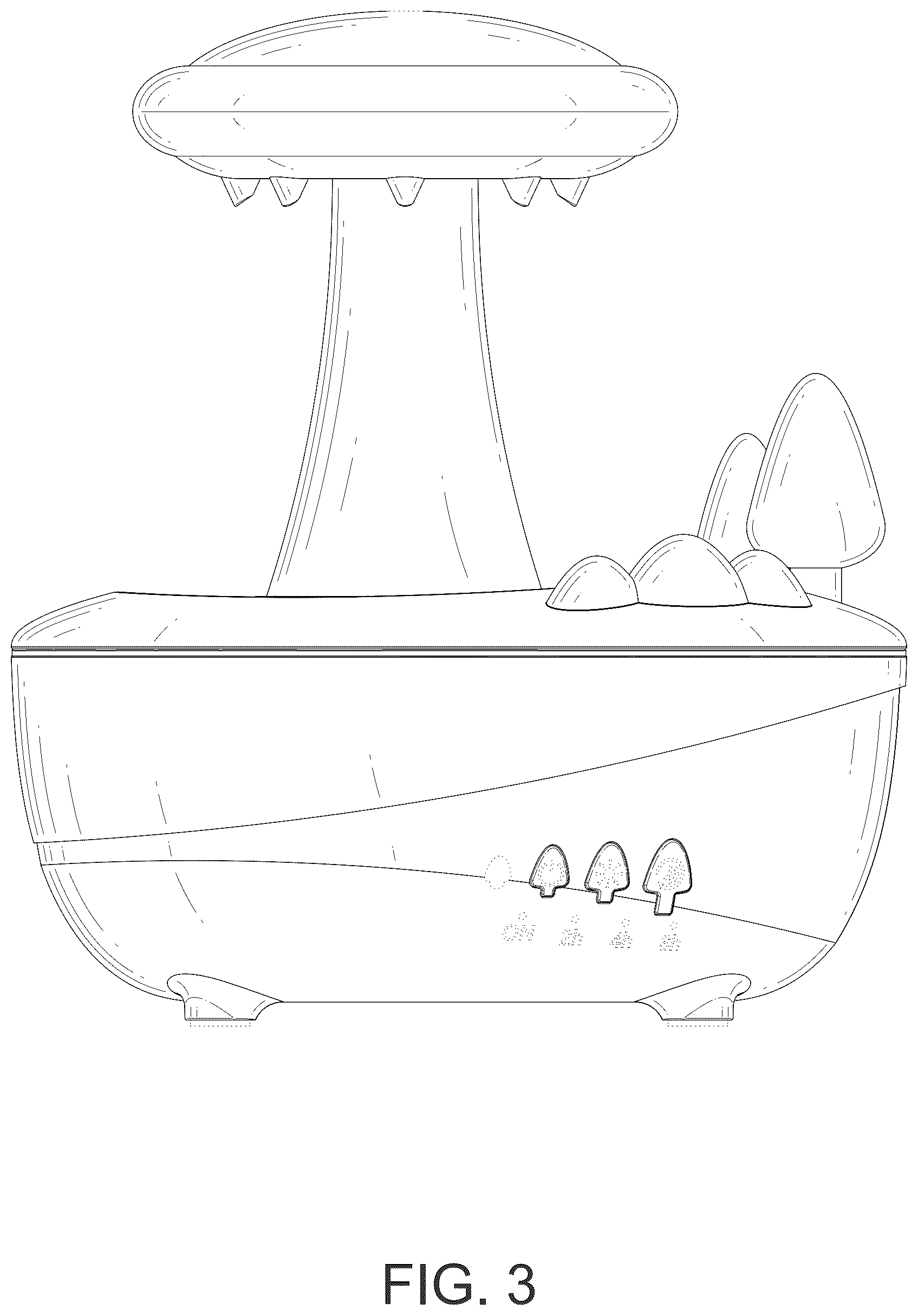 Patent USD1077177 Figure 3 – Aromatherapy humidifier