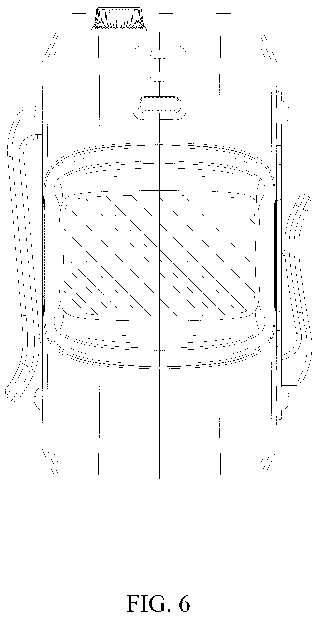 Patent USD1077180 Figure 6 – Waist clip fan