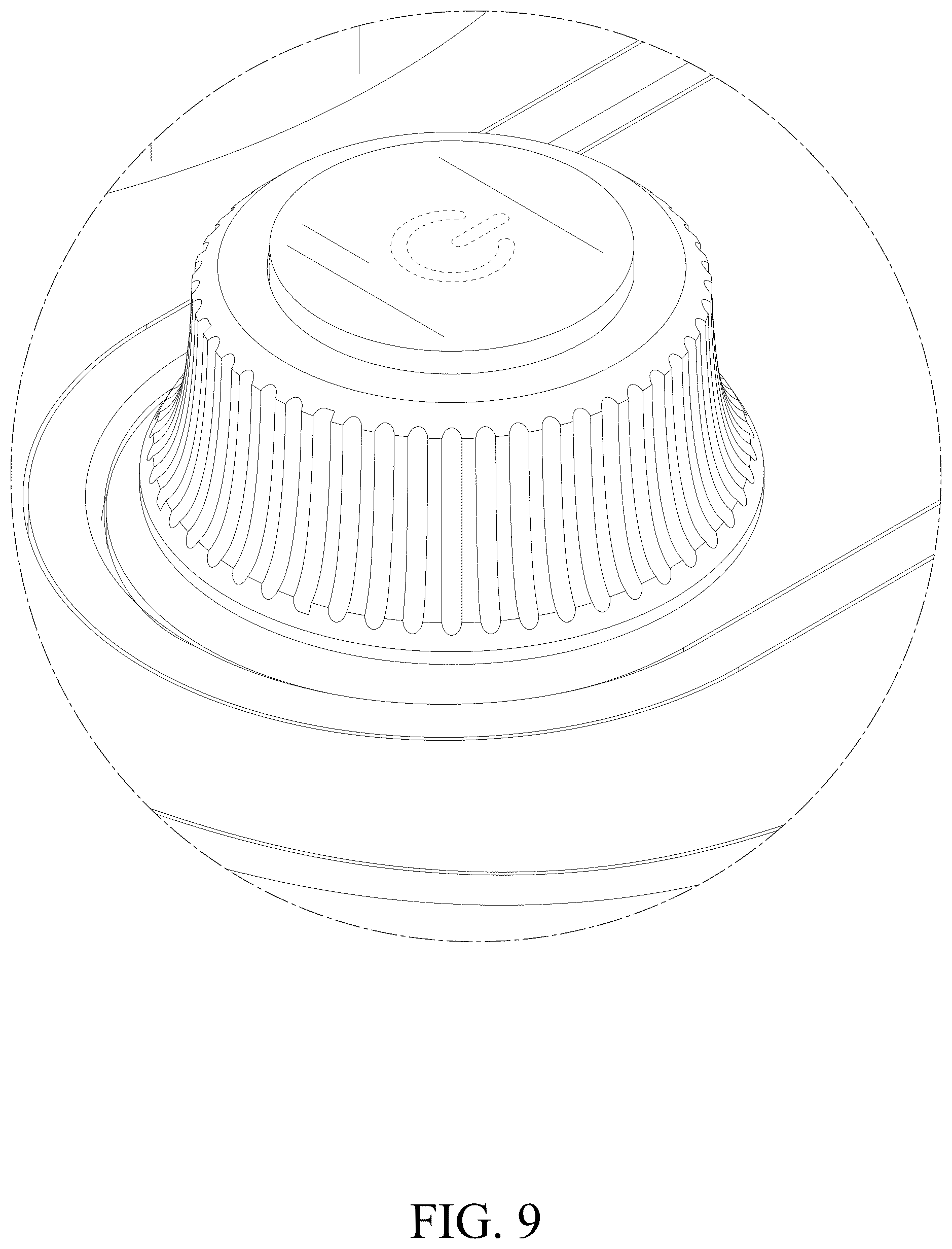 Patent USD1077180 Figure 9 – Waist clip fan