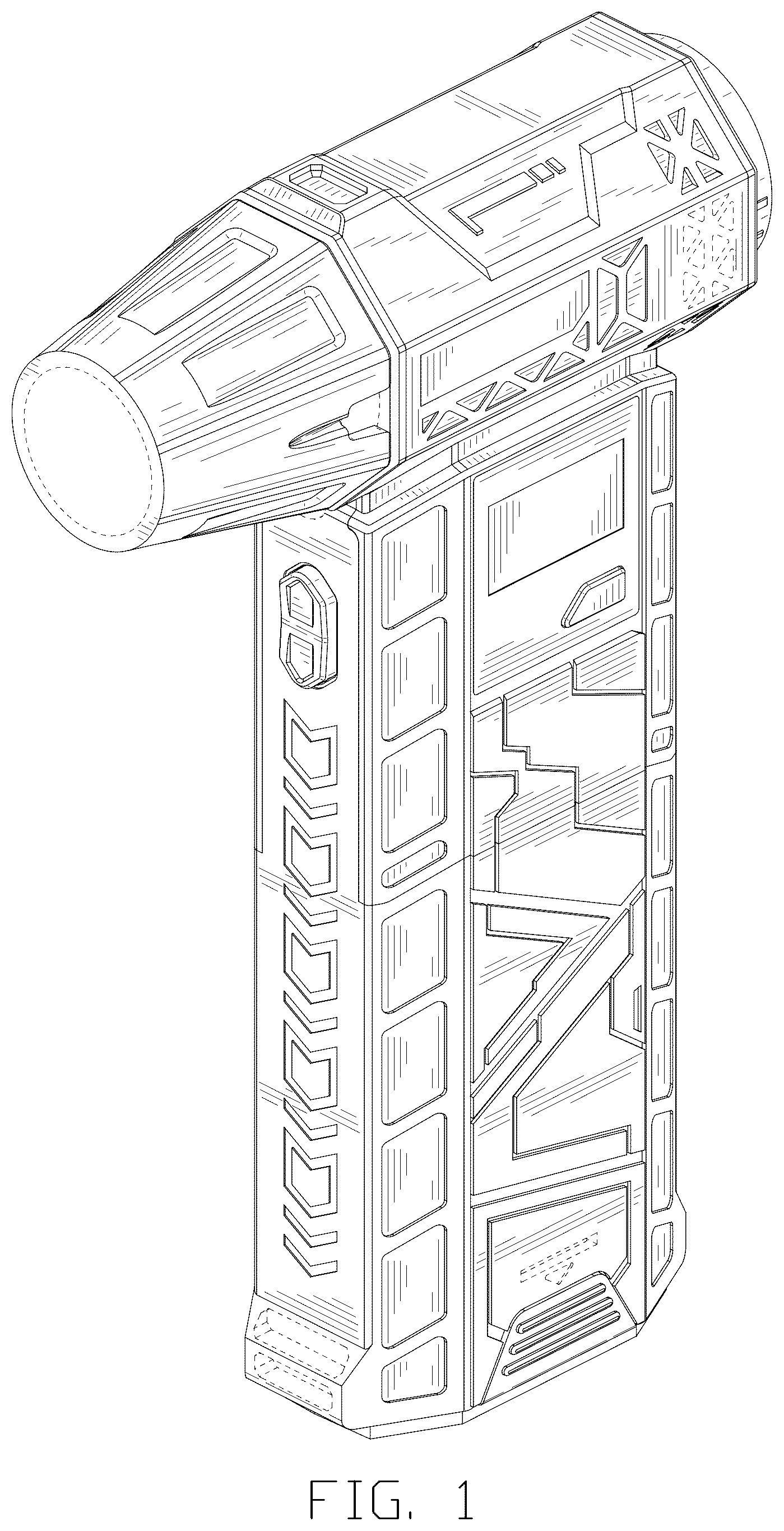 Patent USD1077182 Figure 1 – Fan
