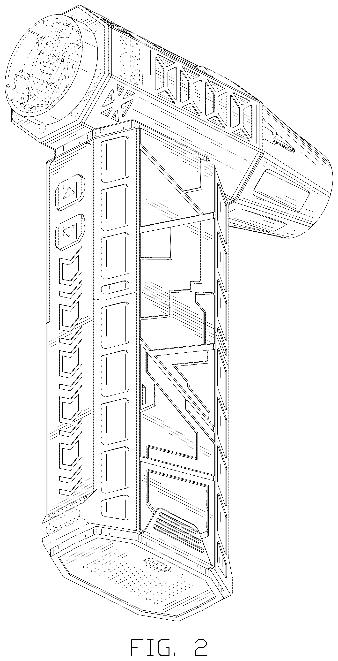Patent USD1077182 Figure 2 – Fan
