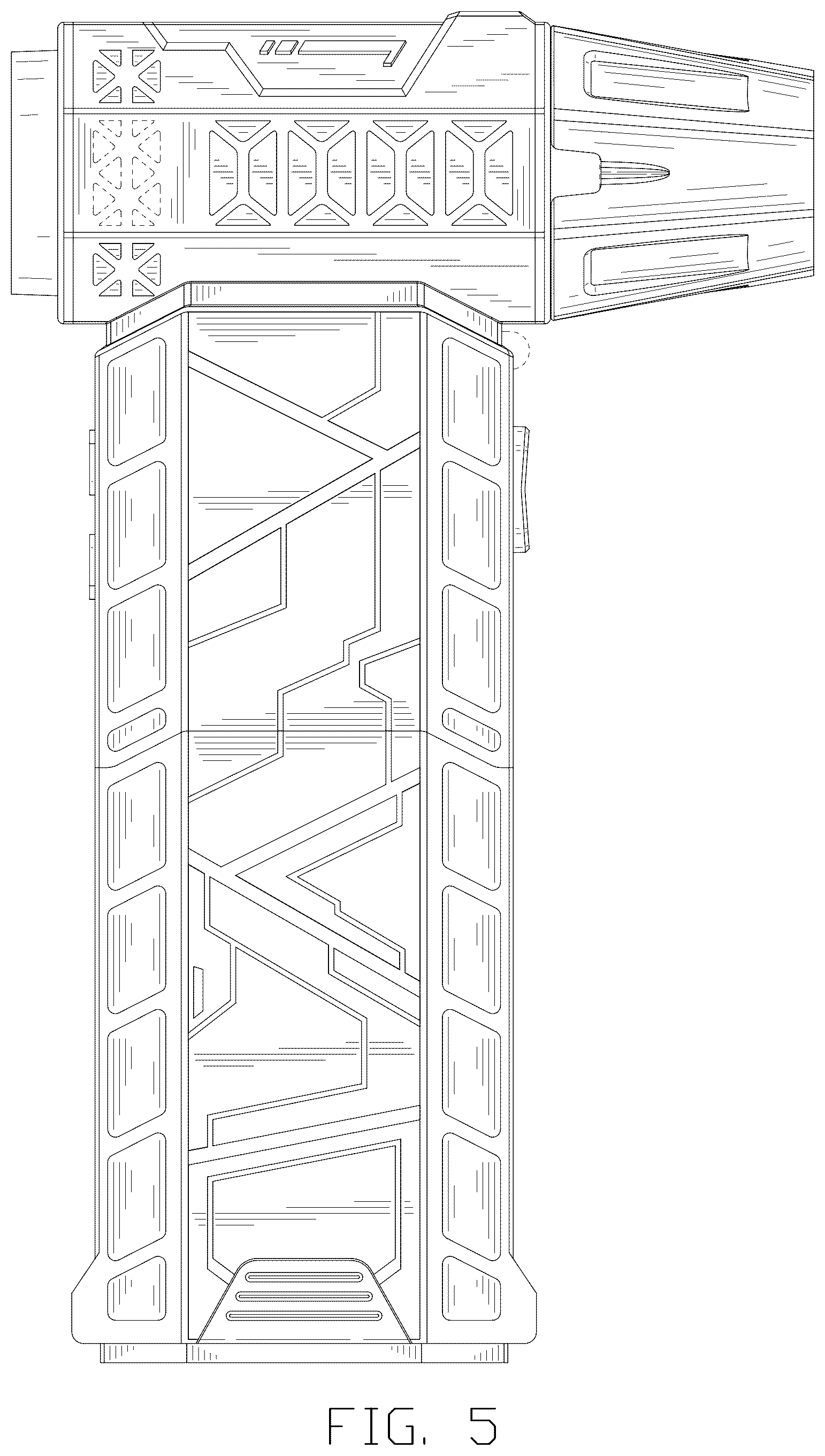 Patent USD1077182 Figure 5 – Fan