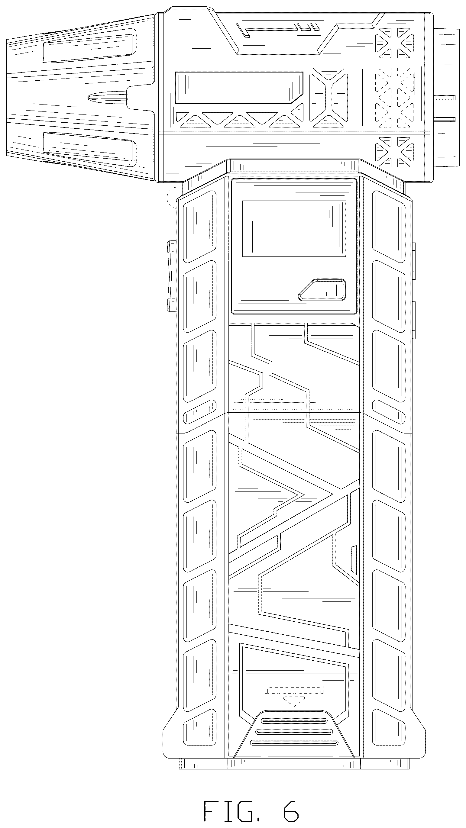 Patent USD1077182 Figure 6 – Fan