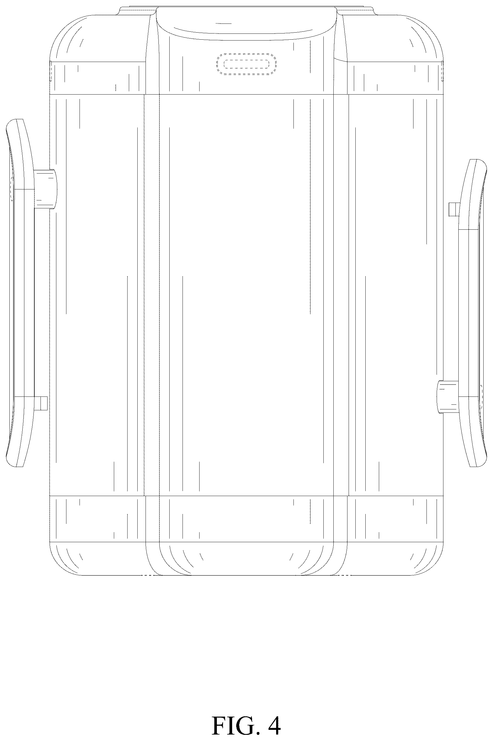 Patent USD1077183 Figure 4 – Waist-mounted fan